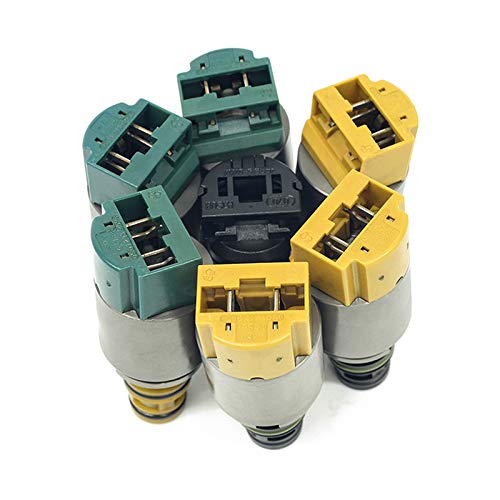 7PCS Transmission Solenoid Valves Kit Set - Compatible with 2004-up BMW & Ford 6HP19/6HP26/6HP32 (ZF6HP19/ZF6HP26) - Smooth Gear Shifting Solution for Automatic Transmission Repair & Maintenance