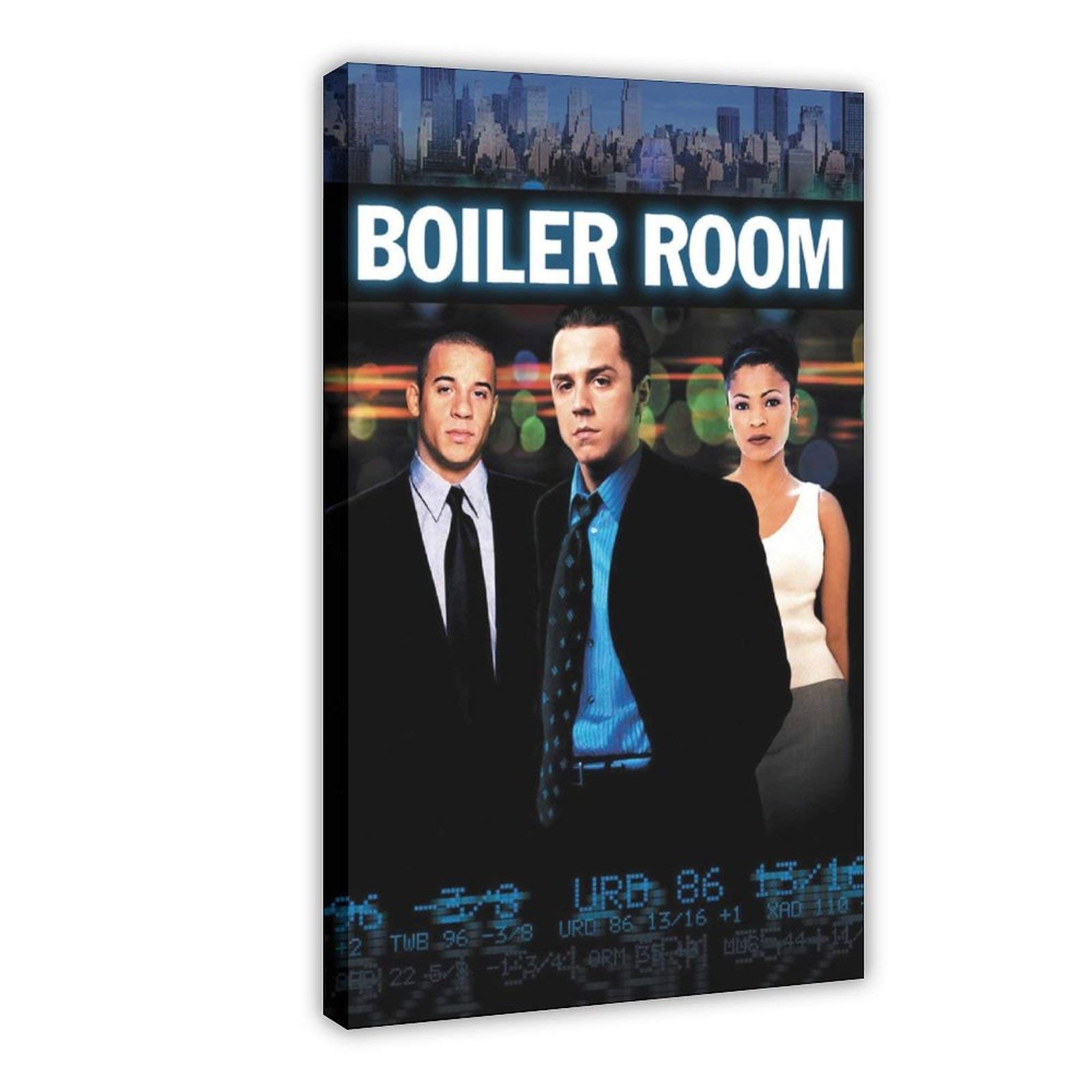 Vintage Boiler Room Movie Poster - Classic Retro Canvas Art Print (60x90cm/24x36in) for Home, Office, Cafe & Restaurant Wall Decor - Perfect Gift for Movie Lovers & Sports Fans - Frame-Style Wall Art for Living Room, Bedroom & Man Cave