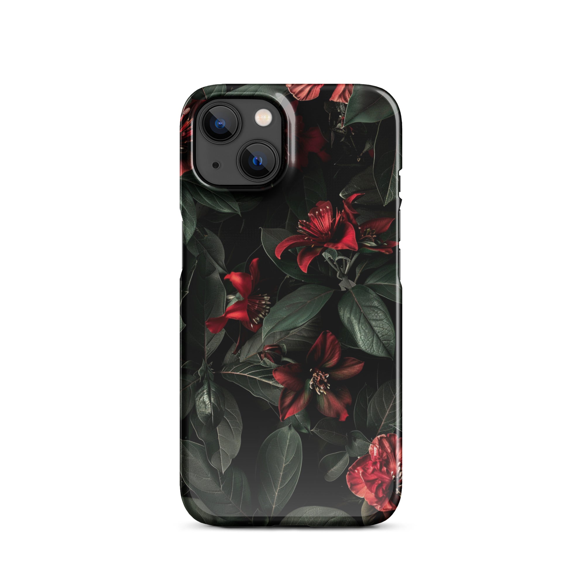 Floral Pattern iPhone Snap Case - Stylish Protective Cover for iPhone 11/12/13/14/15 Pro Max - Perfect for Everyday Use, Travel & Fashion Accessories
