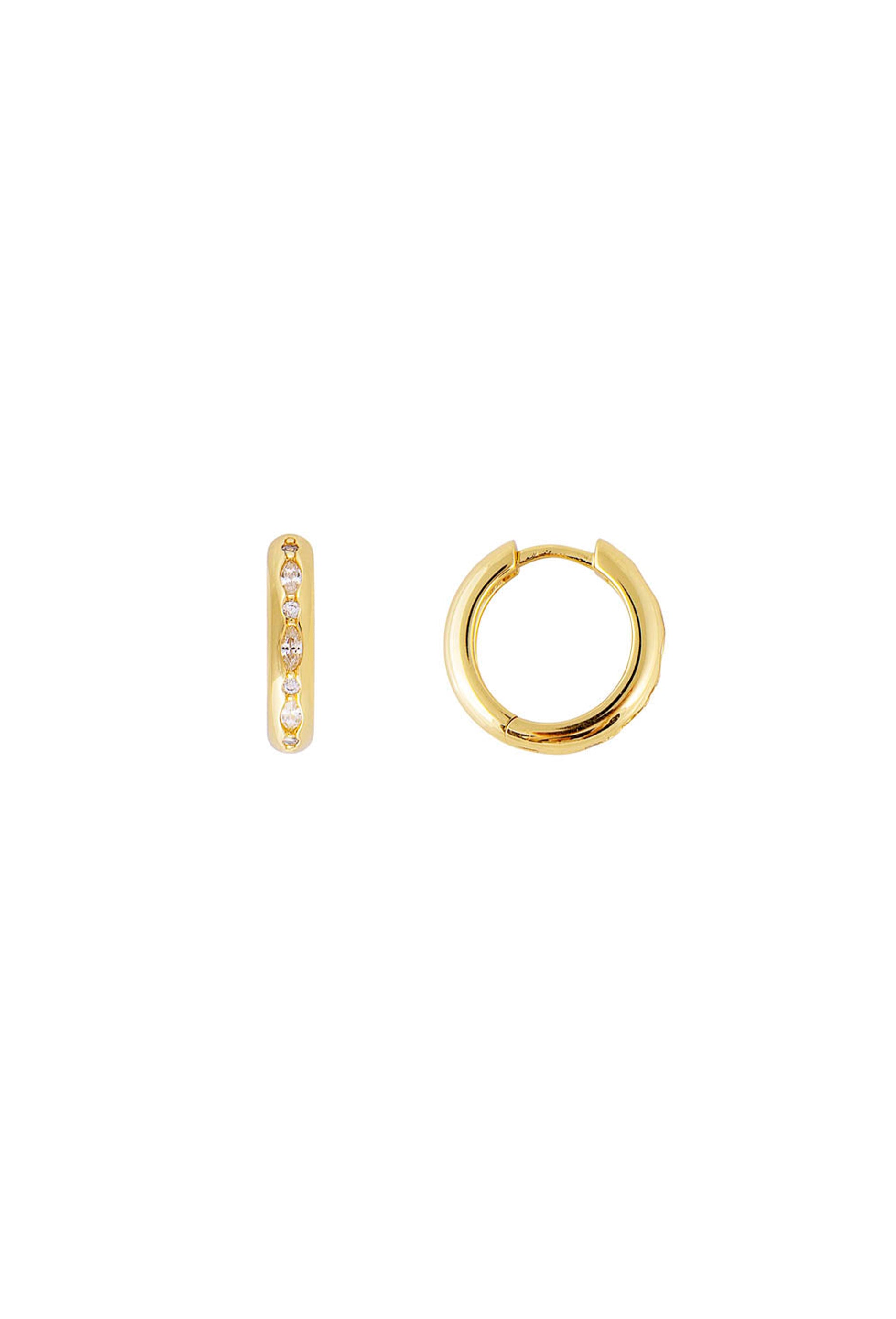 Fairley Bubble Hoops Earrings - 14K Gold Plated Dangle Hoops for Women | Trendy Statement Jewelry for Party, Wedding & Everyday Wear