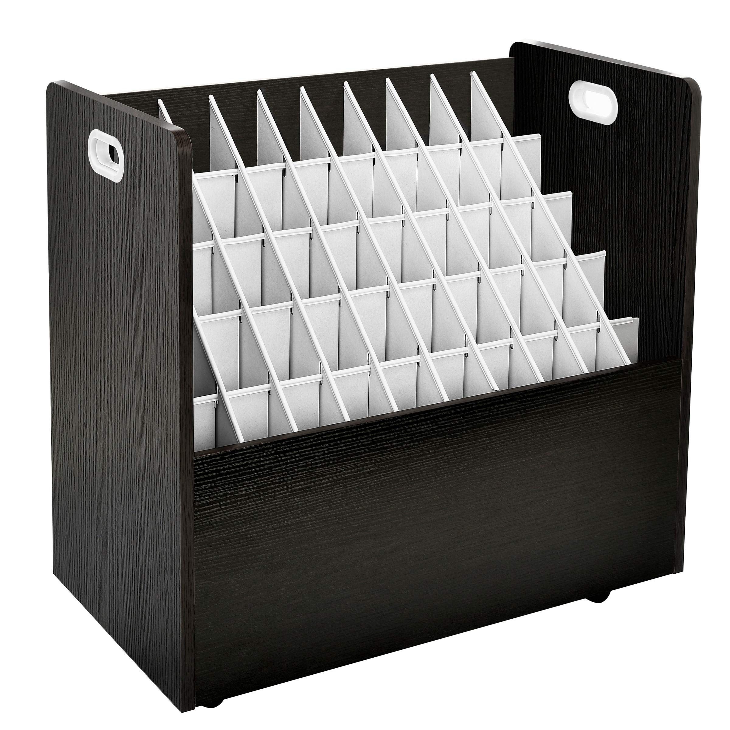 Adir Mobile Blueprint Roll File Holder - 50 Slots & 20 Slots Bundle (Black) - Perfect for Architects, Engineers & Construction Sites - Organize Large Documents & Blueprints with Ease