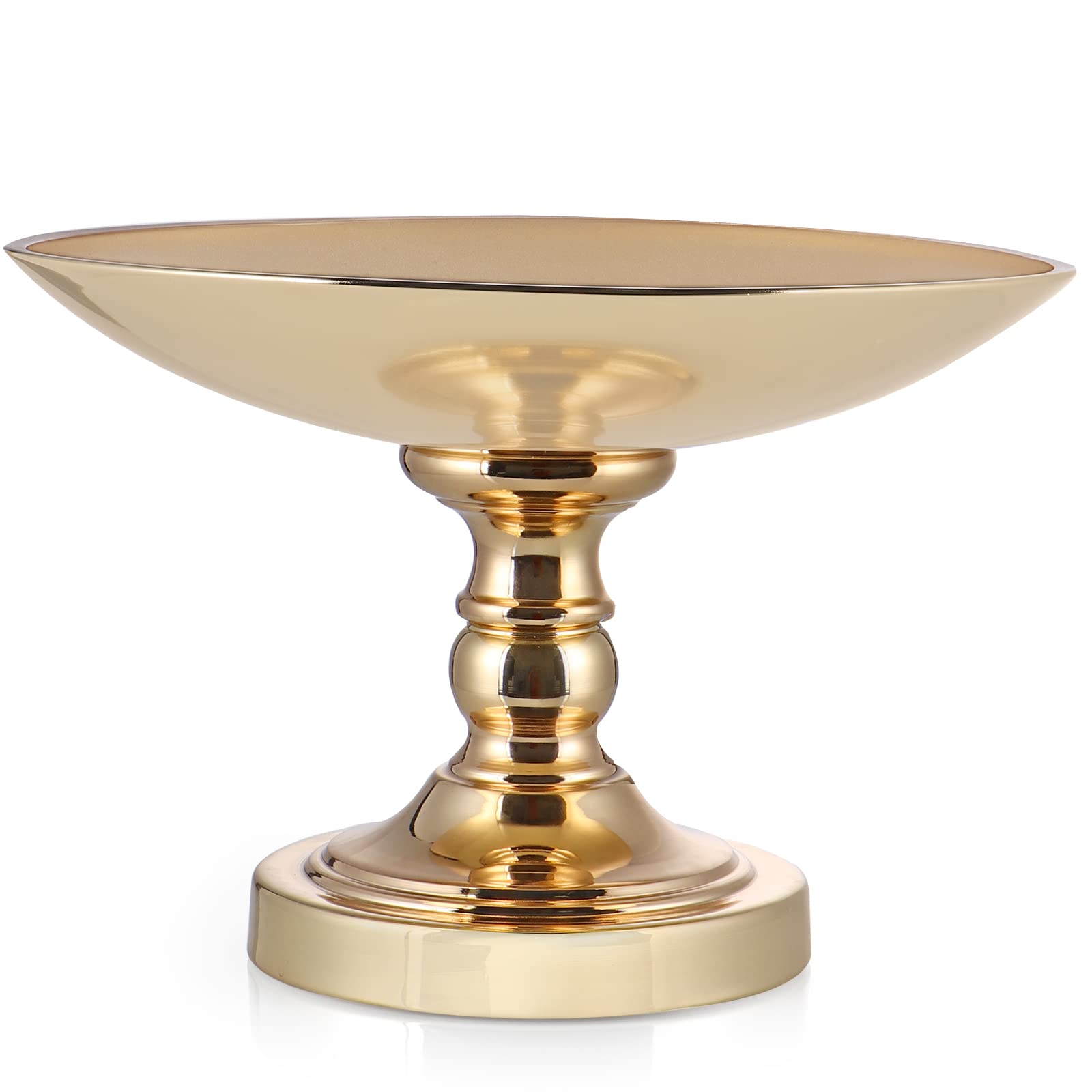 Gold Pedestal Fruit Bowl - 11.8