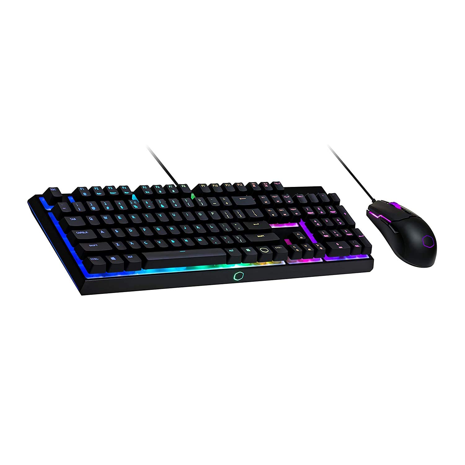 Cooler Master MS110 RGB Gaming Keyboard and Mouse Combo - Linear Mechanical Switches, 26-Key Anti-Ghosting, Onboard Controls, 4 DPI Settings - US Layout, Black - Perfect for PC Gaming, Streaming & Office Work