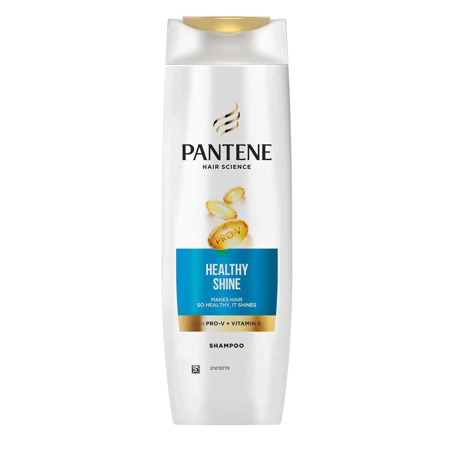 Pantene Hair Science Healthy Shine Shampoo 340ml with Pro-Vitamins & Vitamin E - Nourishing Shampoo for All Hair Types - Men & Women - Promotes Healthy, Shiny Hair - Perfect for Daily Hair Care & Salon-Like Results at Home