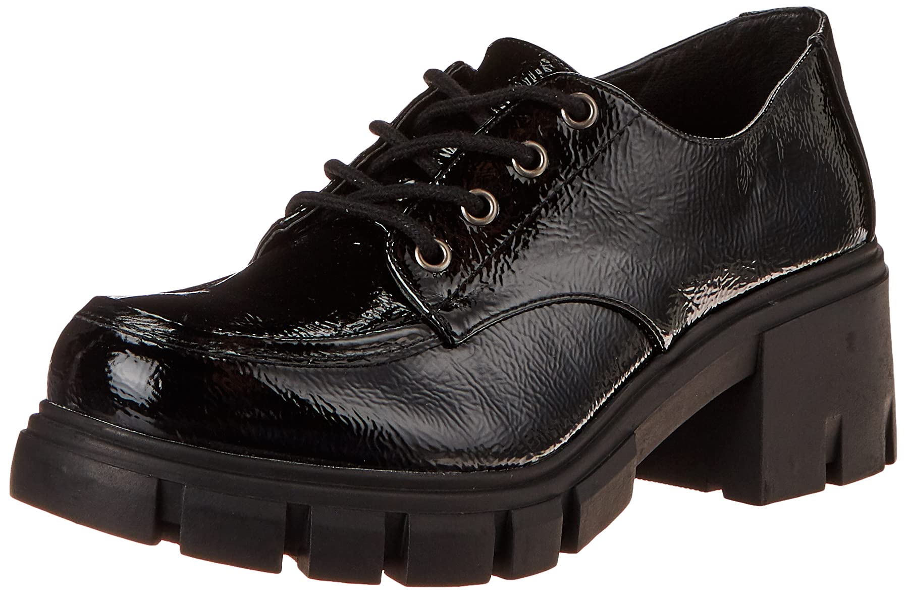 Chinese Laundry Women's NOYZ Oxford Shoes - Black Size 8 | Comfortable Casual Lace-Up Sneakers for Work, Travel & Everyday Wear