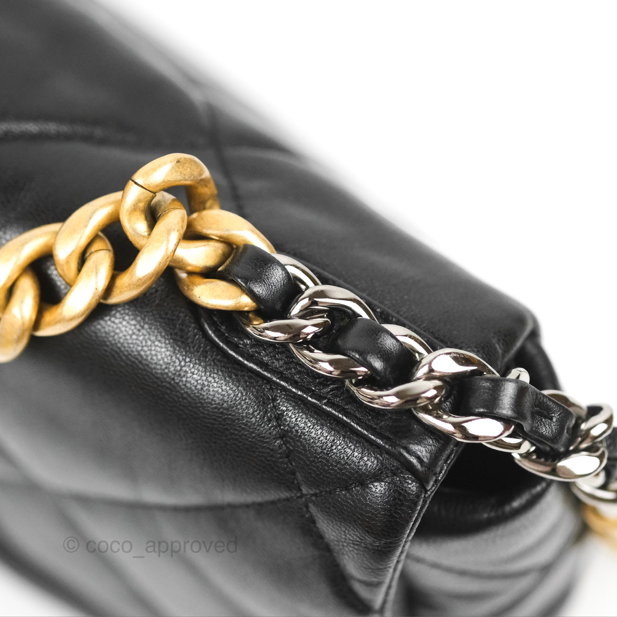 Chanel 19 Small Black Goatskin Mixed Hardware Handbag - Luxury Designer Crossbody Bag for Women | Perfect for Evening Events, Date Nights & Special Occasions