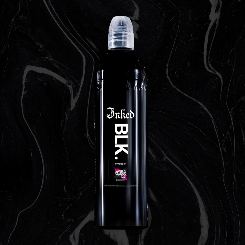 WORLD FAMOUS LIMITLESS INKED BLK - Premium Tattoo Ink for Professional Artists & Beginners - Perfect for Sleeves, Cover-ups & Fine Line Tattoos