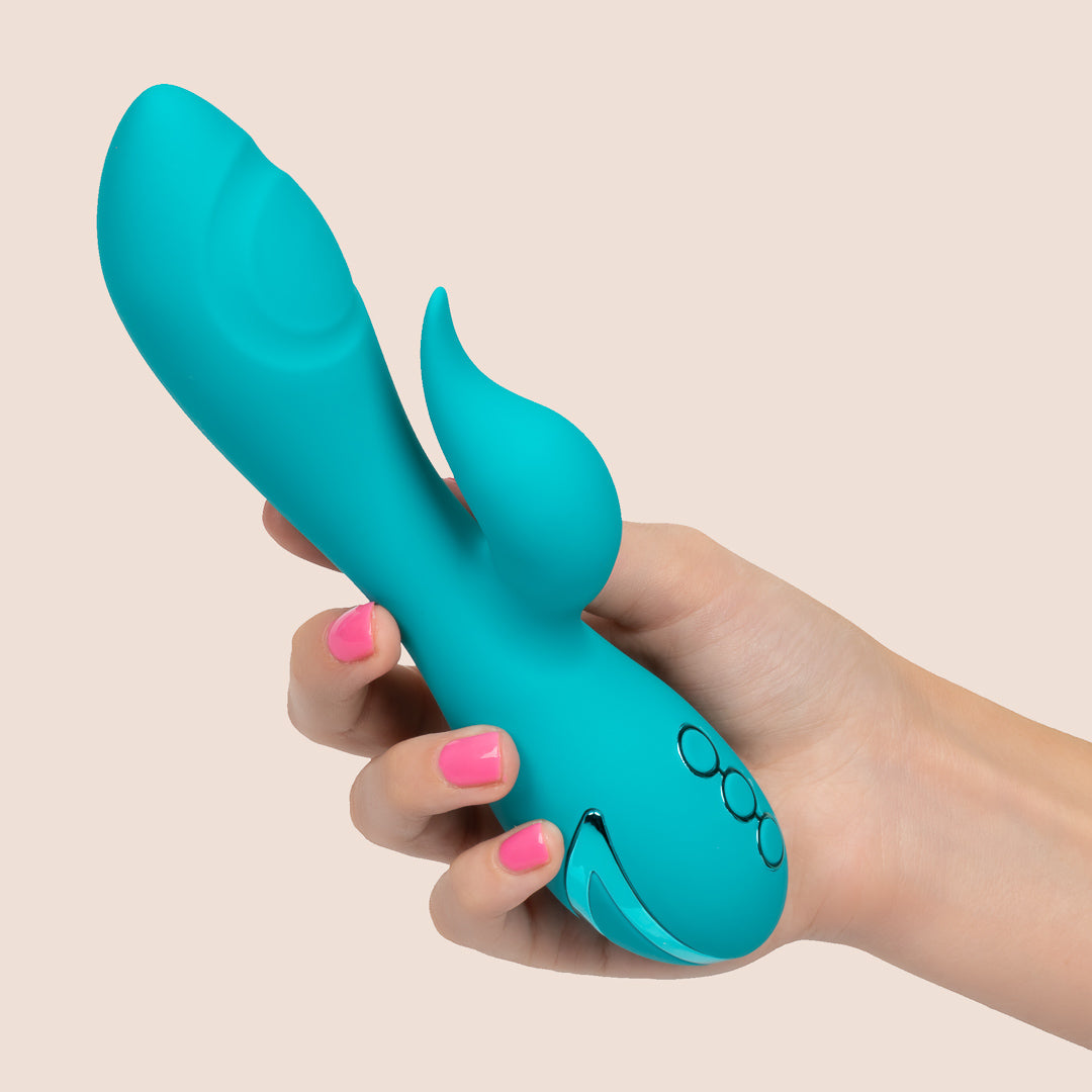 California Dreaming® Santa Monica Starlet Silicone G-Spot Vibrator - Dual Stimulation with Thumping & Vibration for Intense Pleasure | Perfect for Couples Play & Solo Exploration