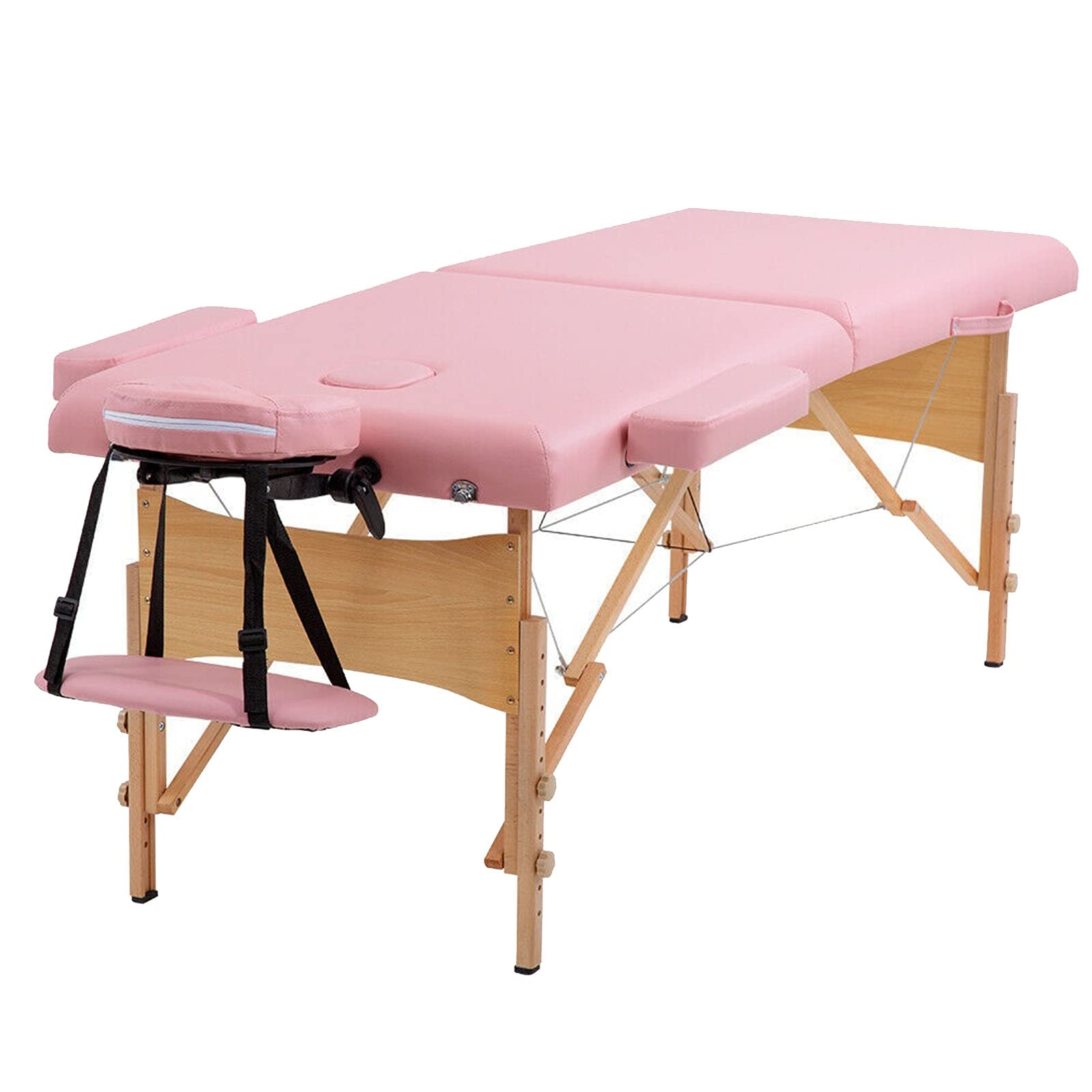 GXP 77 Inch Portable Massage Table - Extra Wide 28 Inch Folding Salon Bed with PU Surface for Professional & Home Use - Perfect for Massage Therapy, Spa Treatments & Beauty Services