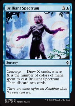 Magic: The Gathering Brilliant Spectrum Foil Card (070/274) - Battle for Zendikar Expansion - Rare MTG Collectible for Deck Building & Gaming Battles