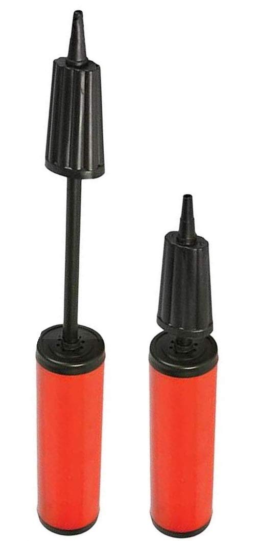 Double Action Balloon Pump - Portable Hand Air Pump for Balloons, Inflatables, Pool Toys & Sports Balls - Quick Inflation for Parties, Beach, Outdoor Activities & Exercise Hopping Balls