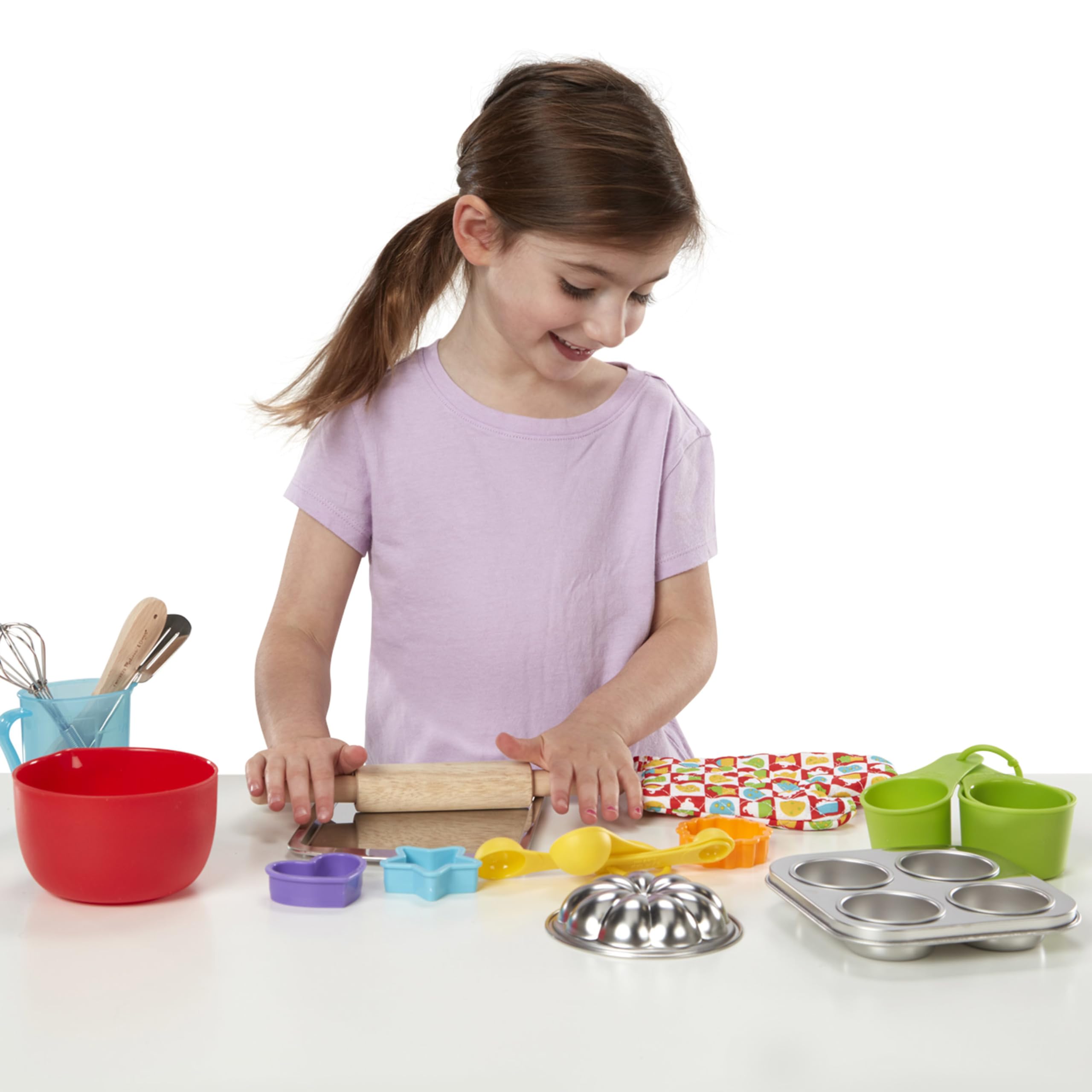 Melissa & Doug 20-Piece Baking Play Set - Pretend Play Kitchen Accessories for Kids - Perfect for Imaginative Play & Role-Playing Games