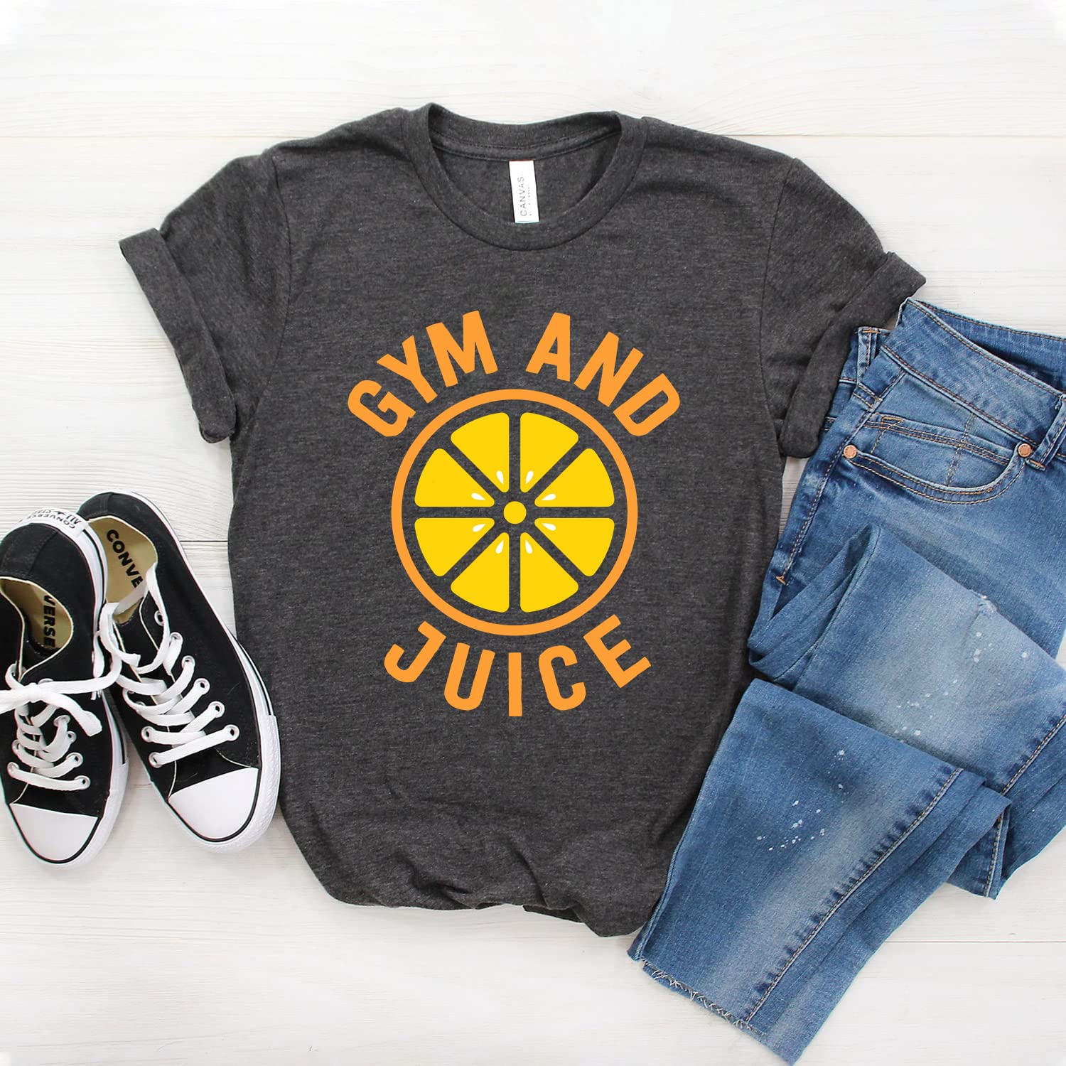 Funny Gym And Juice T-Shirt - Soft Unisex Workout Tee for Men & Women | Perfect for Gym, Brunch, Parties & Casual Wear