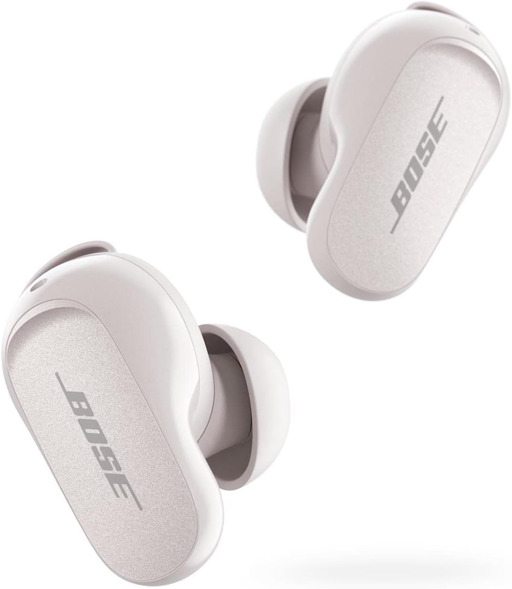 Bose QuietComfort Earbuds II Wireless Bluetooth Earbuds with Active Noise Cancelling Technology, Personalized Sound & Noise Cancellation, Soapstone Color - Perfect for Travel, Workouts & Commuting