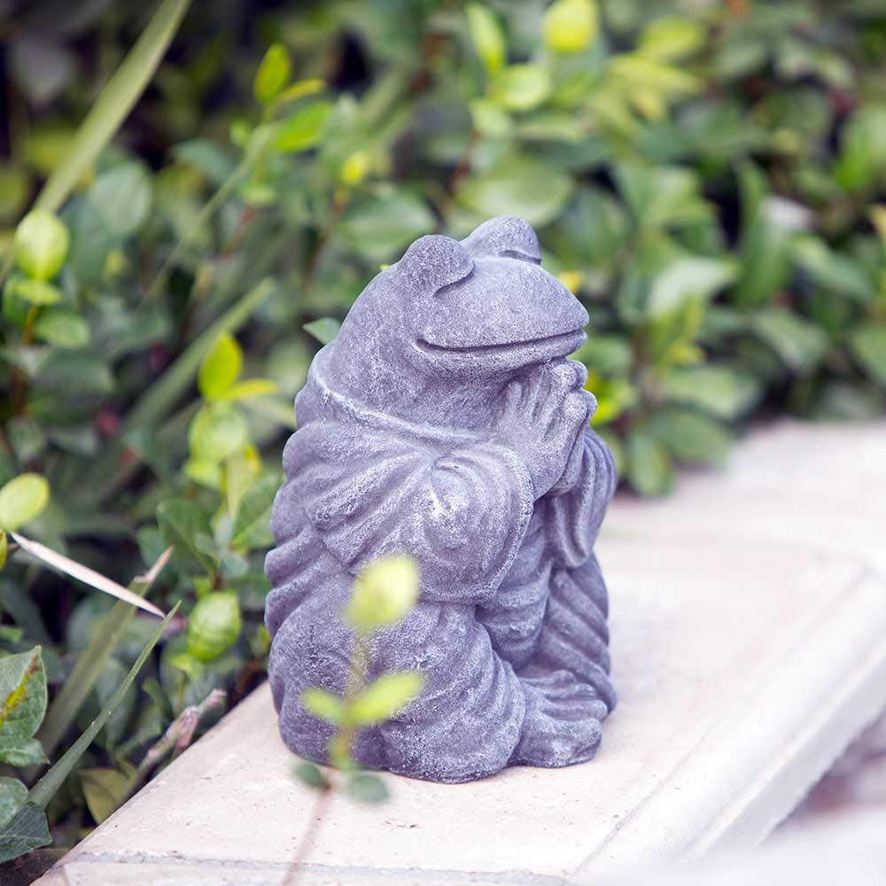 Meditating Frog Garden Statue - Outdoor Zen Decor for Relaxing Spaces