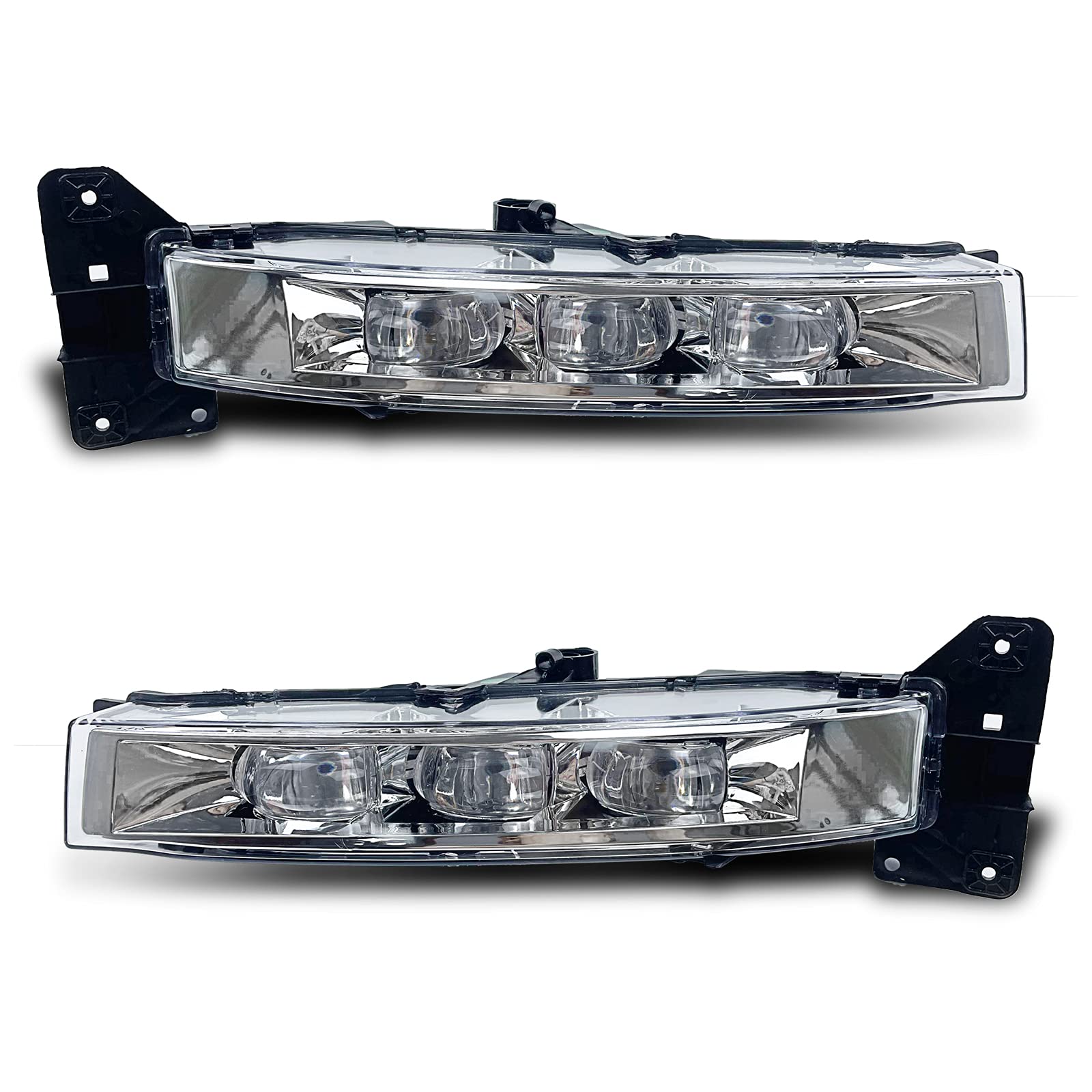 2015-2020 Dodge Charger LED Fog Bumper Lights with Switch & Harness - Clear Lens Replacement for Enhanced Visibility in Rain & Fog Driving Conditions