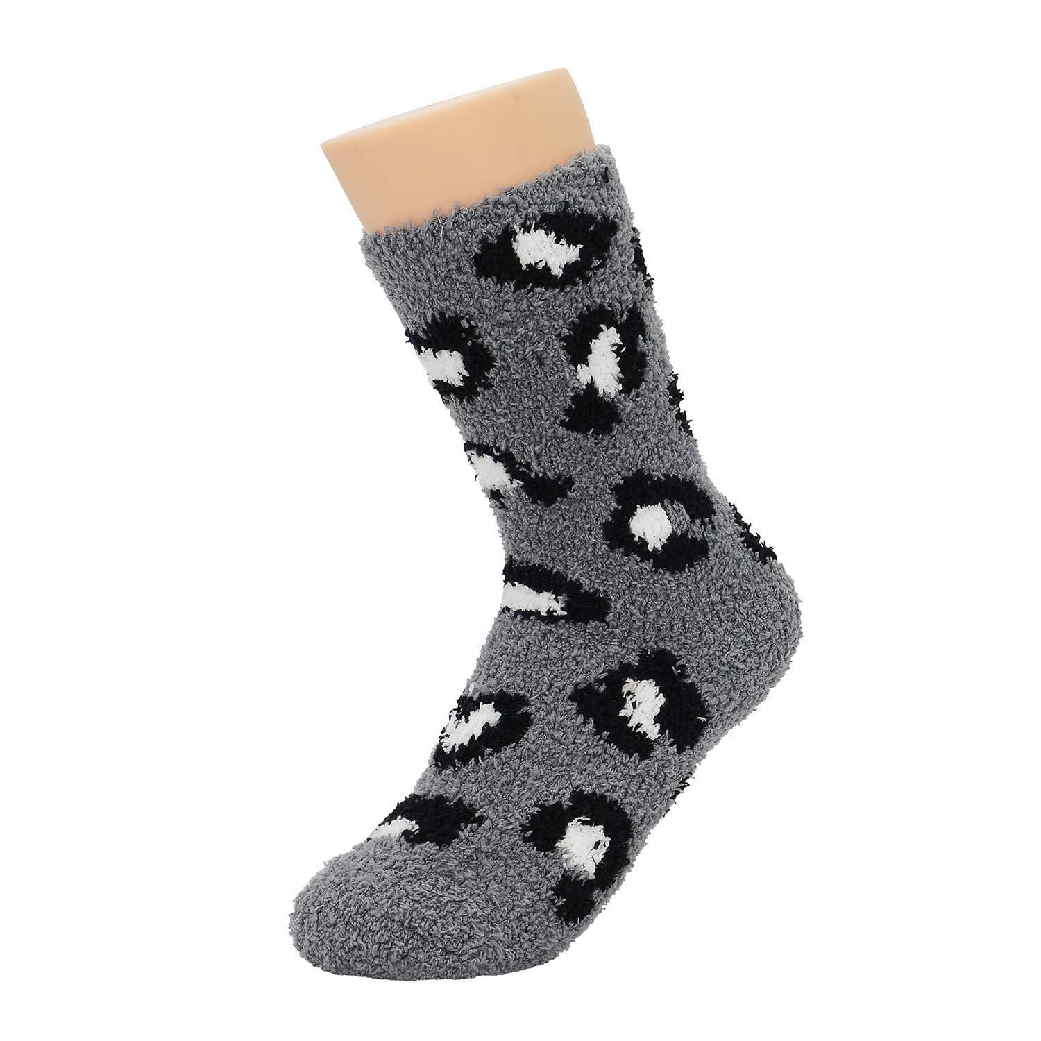 Zando Women's Fuzzy Socks - Winter Warm & Super Soft Fluffy Slipper Socks | Cozy Fleece-Lined Home Socks for Indoor & Outdoor Wear | Perfect for Lounging, Sleeping & Cold Weather Comfort
