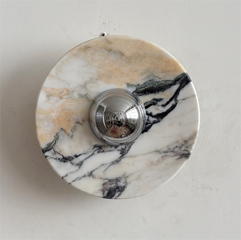 Calacatta Marble Wall Sconce Light - Modern Gold Finish Bathroom Vanity Lighting for Bedroom, Hallway & Living Room Decor
