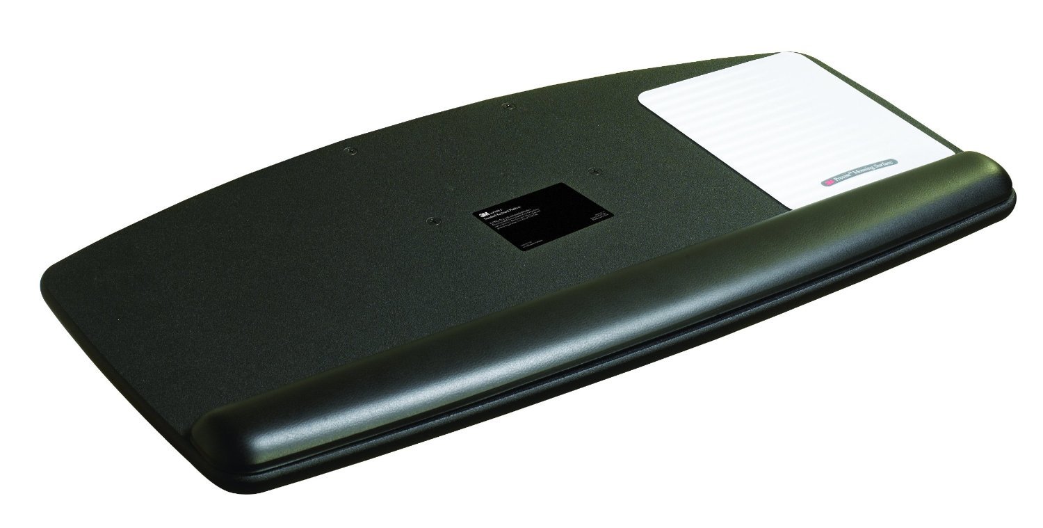 3M Standard Keyboard Platform Gel Wrist Rest & Precise Mouse Pad (RZ3412) - Ergonomic Support for Office, Gaming & Computer Workstations