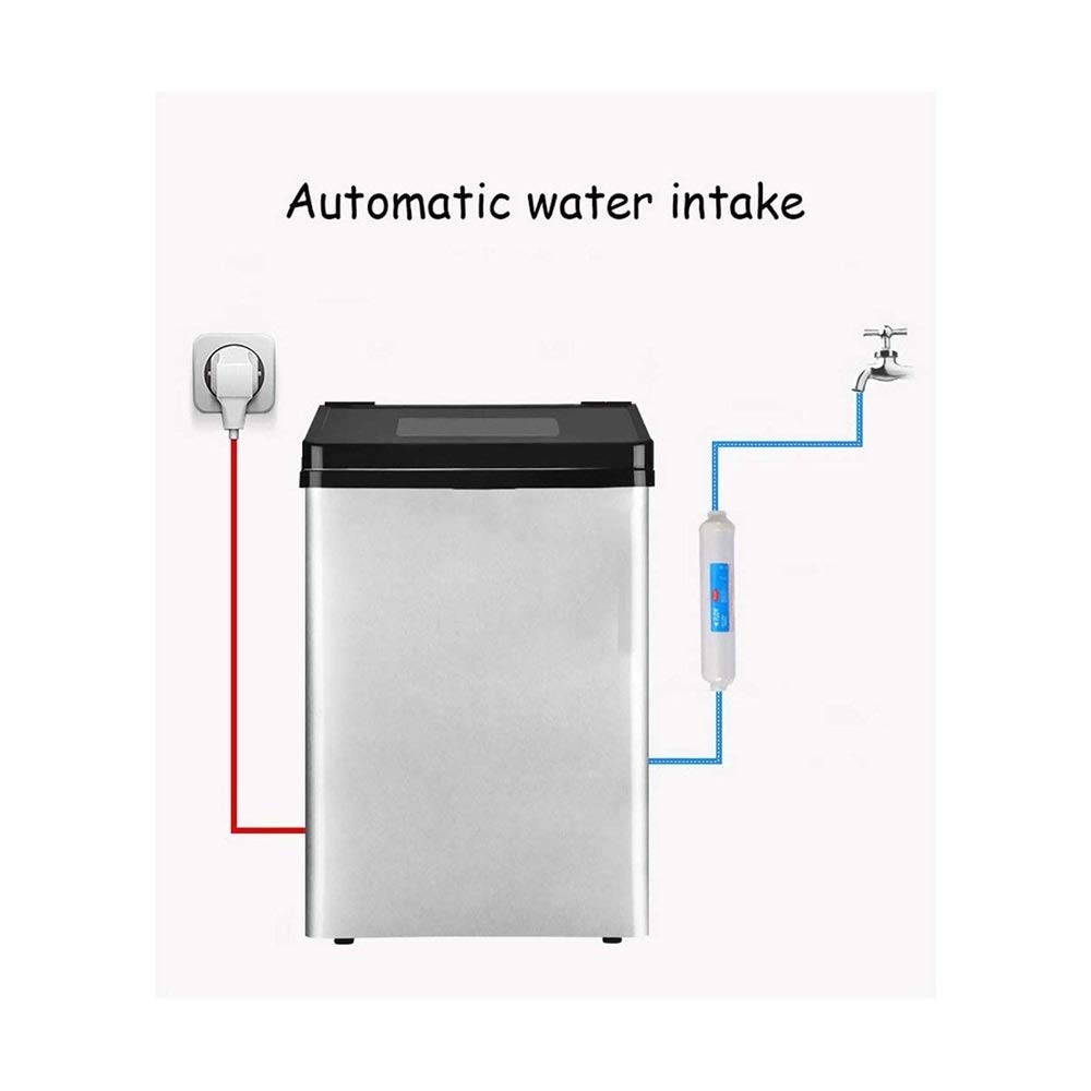 Portable Electric Ice Maker Machine - 55kg/120lbs Daily Output, Fast Ice Cubes in Minutes for Countertop Use | Perfect for Parties, Mixed Drinks, Home Bars & Outdoor Gatherings