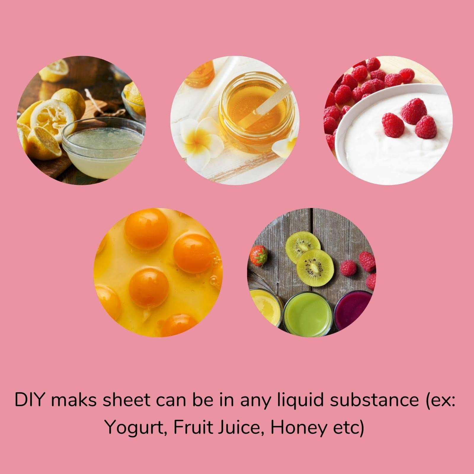 25-Pack Cotton Facial Thermo Herb Serum Fruit Juice Face Mask Sheets - Anti-Wrinkle & Hydrating DIY Skin Care for Glowing Complexion | Perfect for Spa Day, Night Routine & Self-Care Sessions