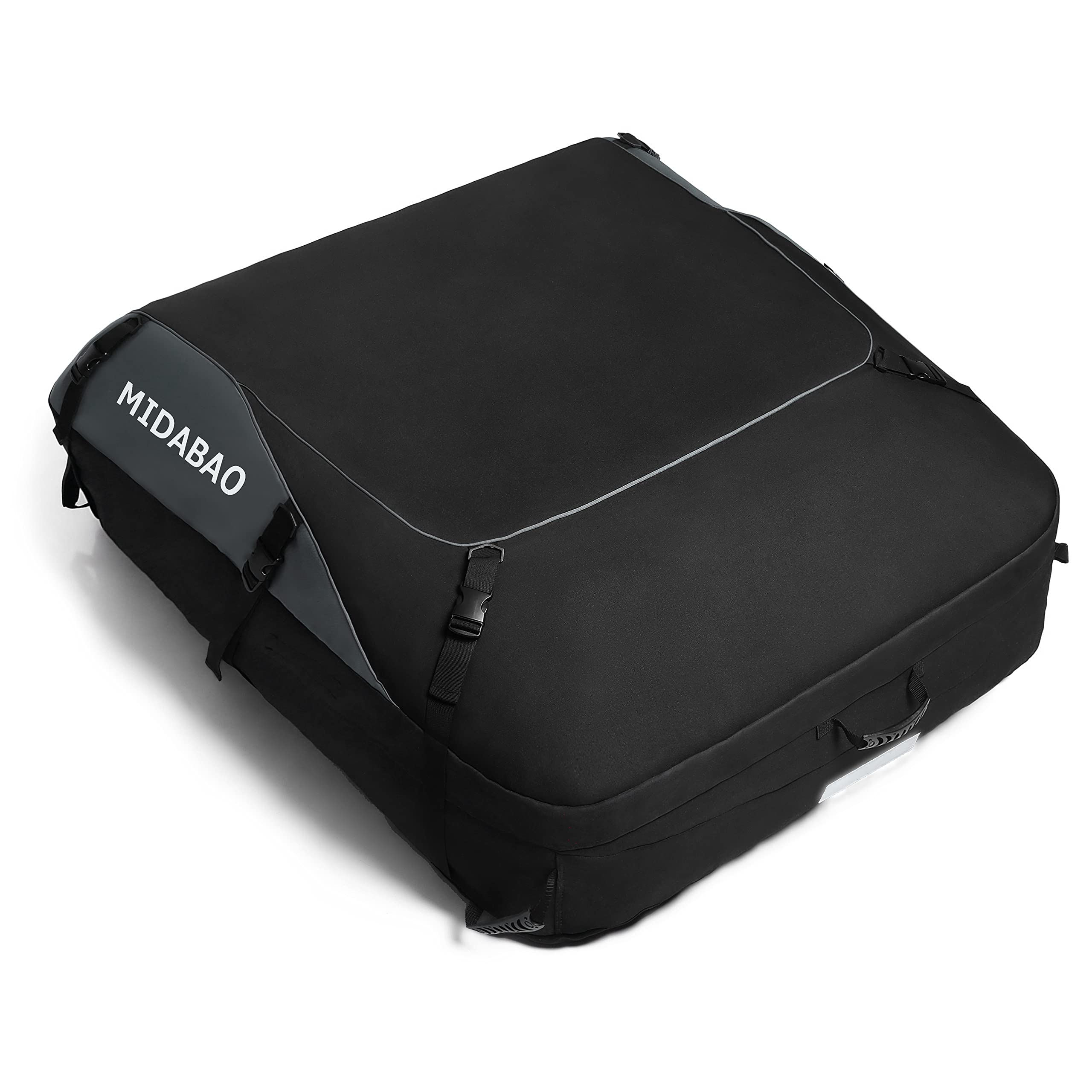 25 Cubic Feet Waterproof Roof Top Cargo Carrier Bag with 6 Door Hooks - Universal Fit for All Vehicles (With/Without Rack) - Perfect for Road Trips, Camping Gear Storage & SUV Travel Accessories