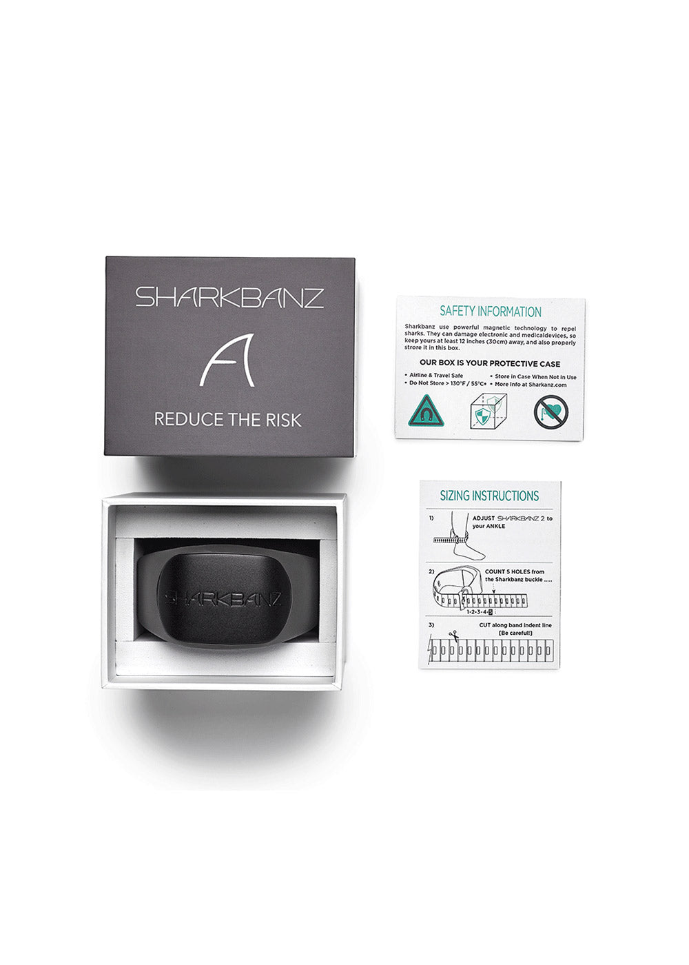 Sharkbanz 2.0 Shark Repellent Wristband - White/Seafoam | Wearable Shark Deterrent for Surfing, Swimming & Water Sports