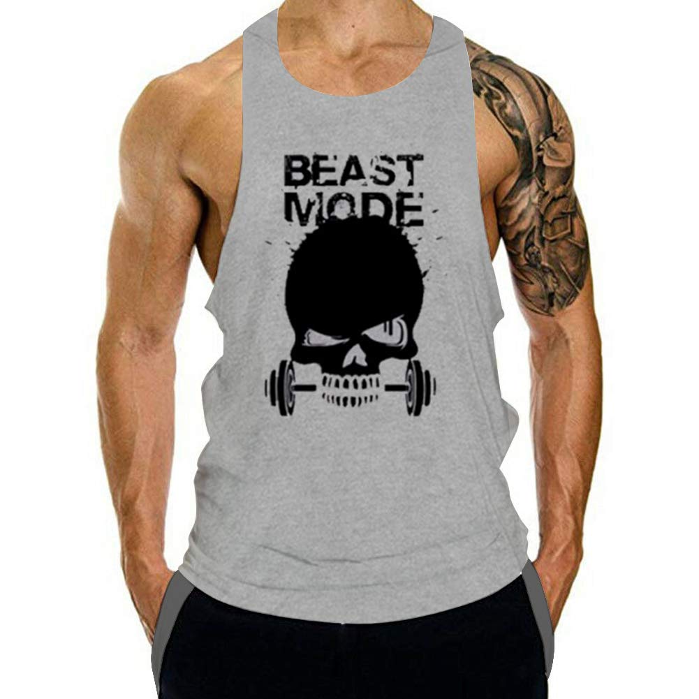 Men's Gym Bodybuilding Stringer Tank Top - Workout Muscle Cut Shirt for Fitness & Training - Sleeveless Athletic Vest for Weightlifting, CrossFit & Bodybuilding