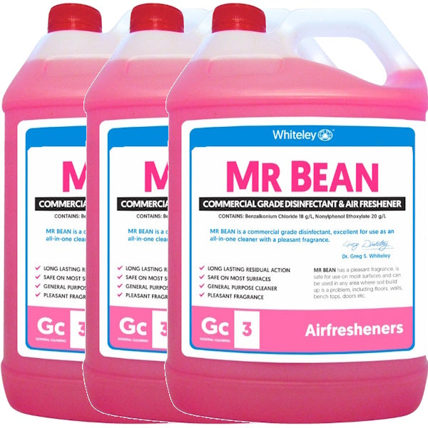 Whiteley Mr Bean Commercial Grade Disinfectant & Air Freshener Spray - Kills 99.9% Germs, Eliminates Odors - Ideal for Offices, Hospitals, Schools & Home Use