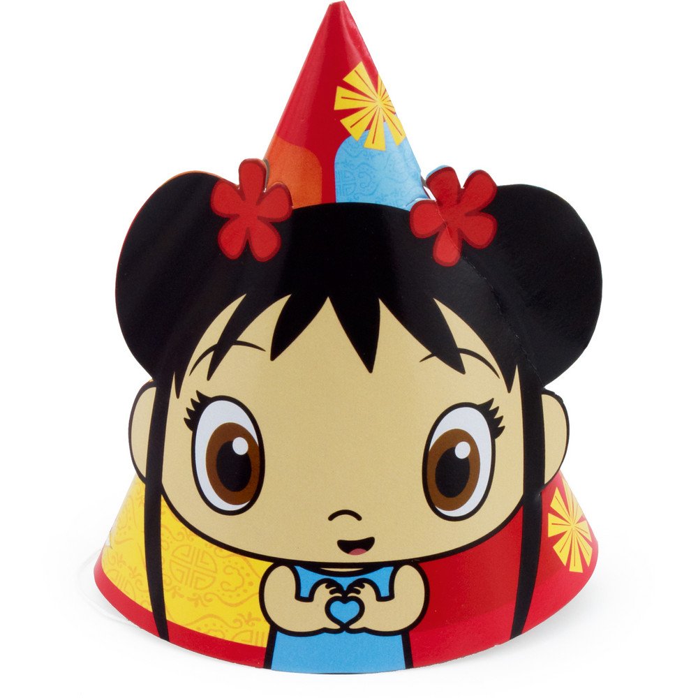 Ni Hao Kai Lan Themed Party Hats for Kids - Colorful Birthday Celebration Accessories - Perfect for Children's Birthday Parties, Themed Events & Cosplay
