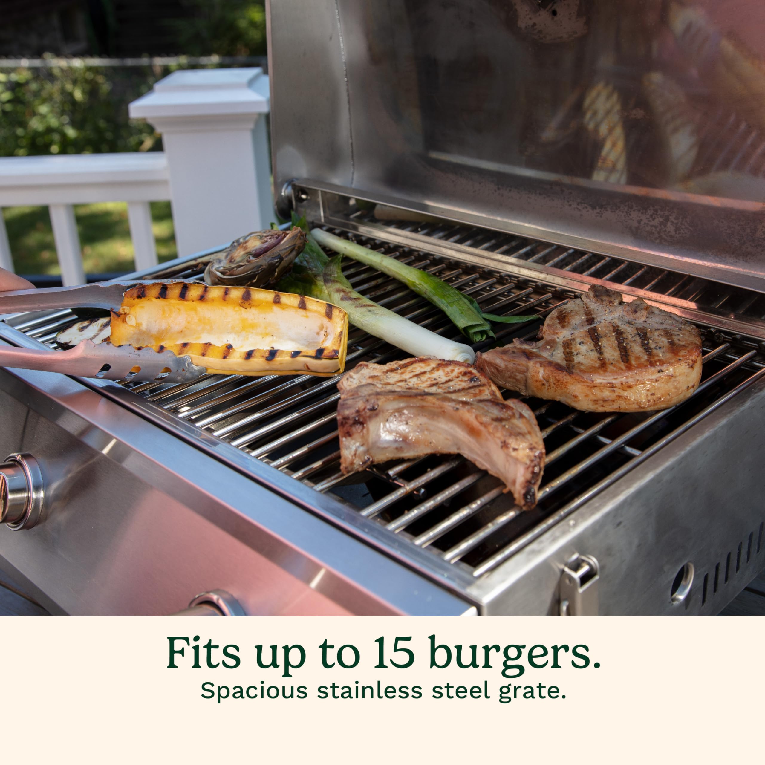 Cuisinart Chef's Style Portable Propane Gas Grill - 20,000 BTU Dual Burner Stainless Steel Tabletop Grill for Outdoor Cooking, Camping, Tailgating, Backyard BBQ & Picnics | Perfect for Small Spaces & On-the-Go Grilling