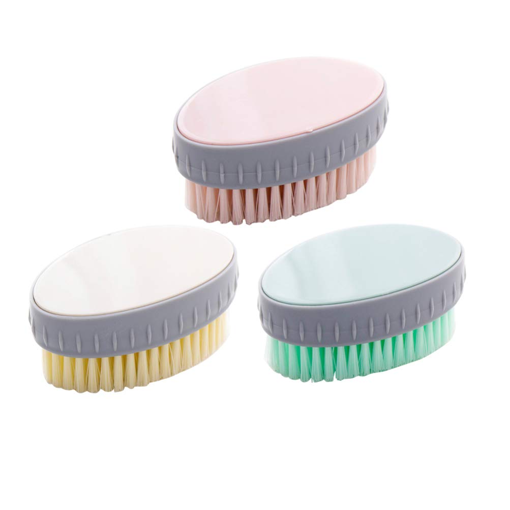 EXCEART 3-Pack Multi-Purpose Cleaning Brushes - Shoe Brush, Laundry Scrub Brush & Household Cleaning Brush for Bathroom, Kitchen, Clothes & Shoes | Durable Scrubber for Home Cleaning & Stain Removal