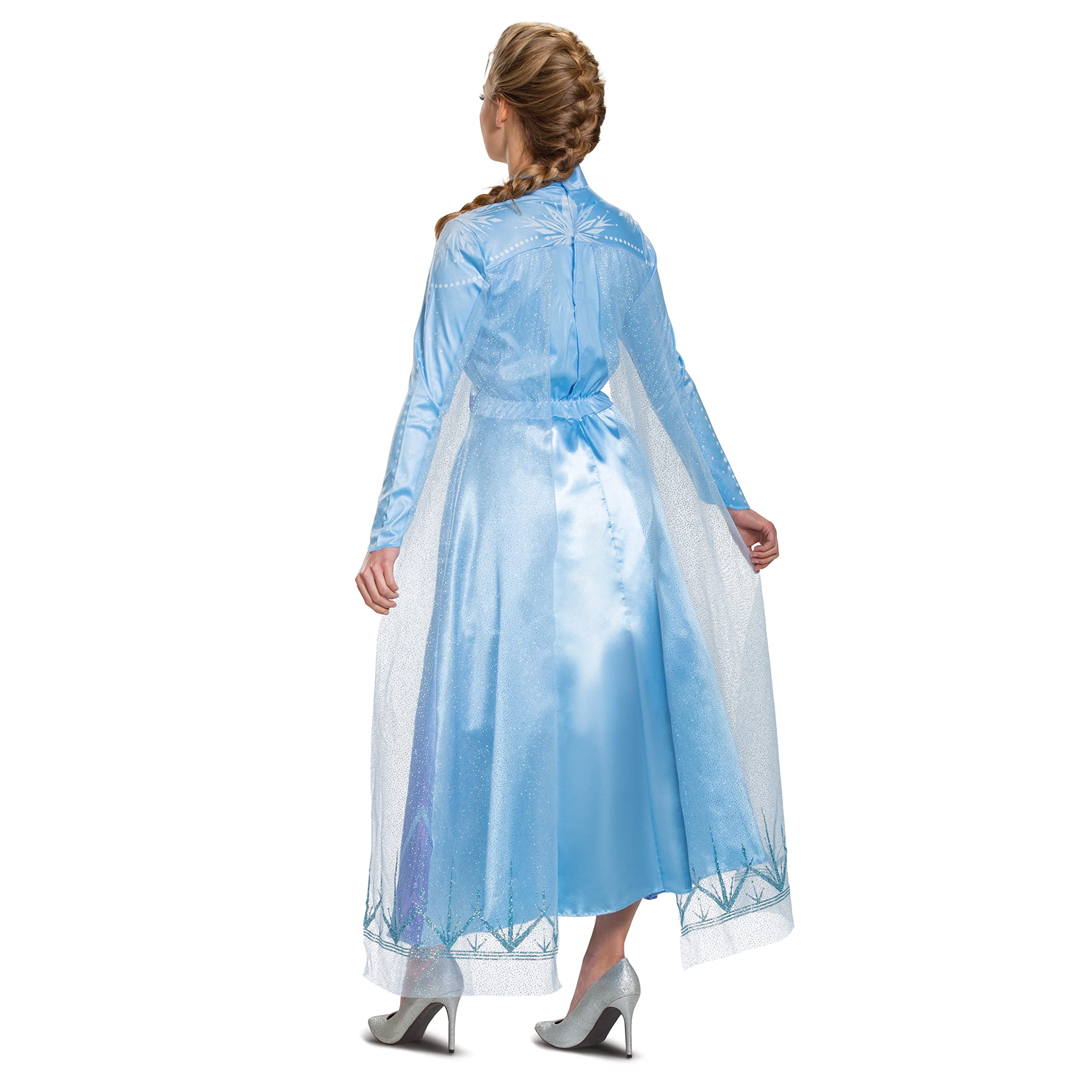 Disney Frozen 2 Elsa Deluxe Adult Costume for Women - Official Licensed Dress Up Outfit for Halloween, Cosplay & Themed Parties