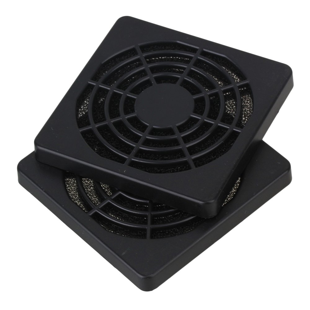 BQLZR 60mm Black Plastic PC Case Fan Filter Guard Grill Cover - 5 Pack for Computer Cooling & Dust Protection - Ideal for Gaming PCs, Servers, and DIY Computer Builds