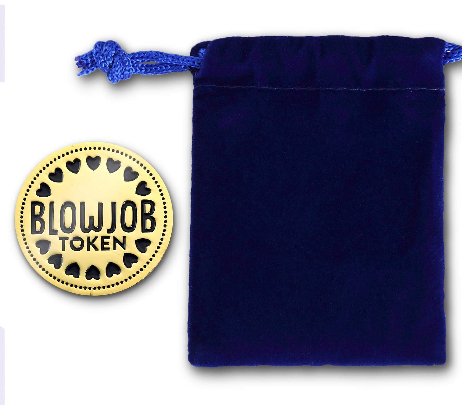Blow Job Coin Sex Game for Couples - Fun Adult Intimacy Game with Velvet Pouch - Perfect Valentine's Gift for Boyfriend or Husband - Romantic Bedroom Accessory for Spice Up Your Love Life