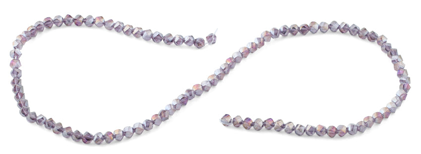 4mm Purple Twist Round Faceted Crystal Beads for Jewelry Making - DIY Bracelets, Necklaces, Earrings & Craft Projects