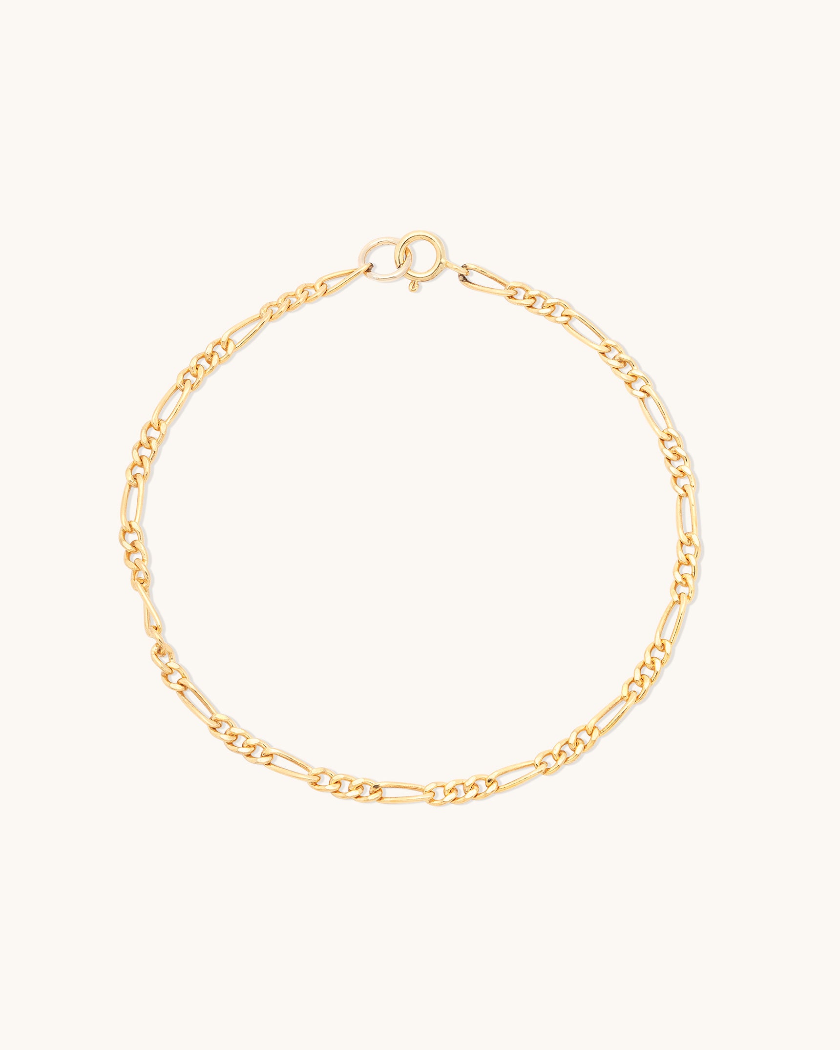 Figaro Bold Chain Bracelet for Women - 14K Gold Plated Stainless Steel Italian Link Bracelet Jewelry Gift for Her - Perfect for Parties, Dating & Everyday Wear