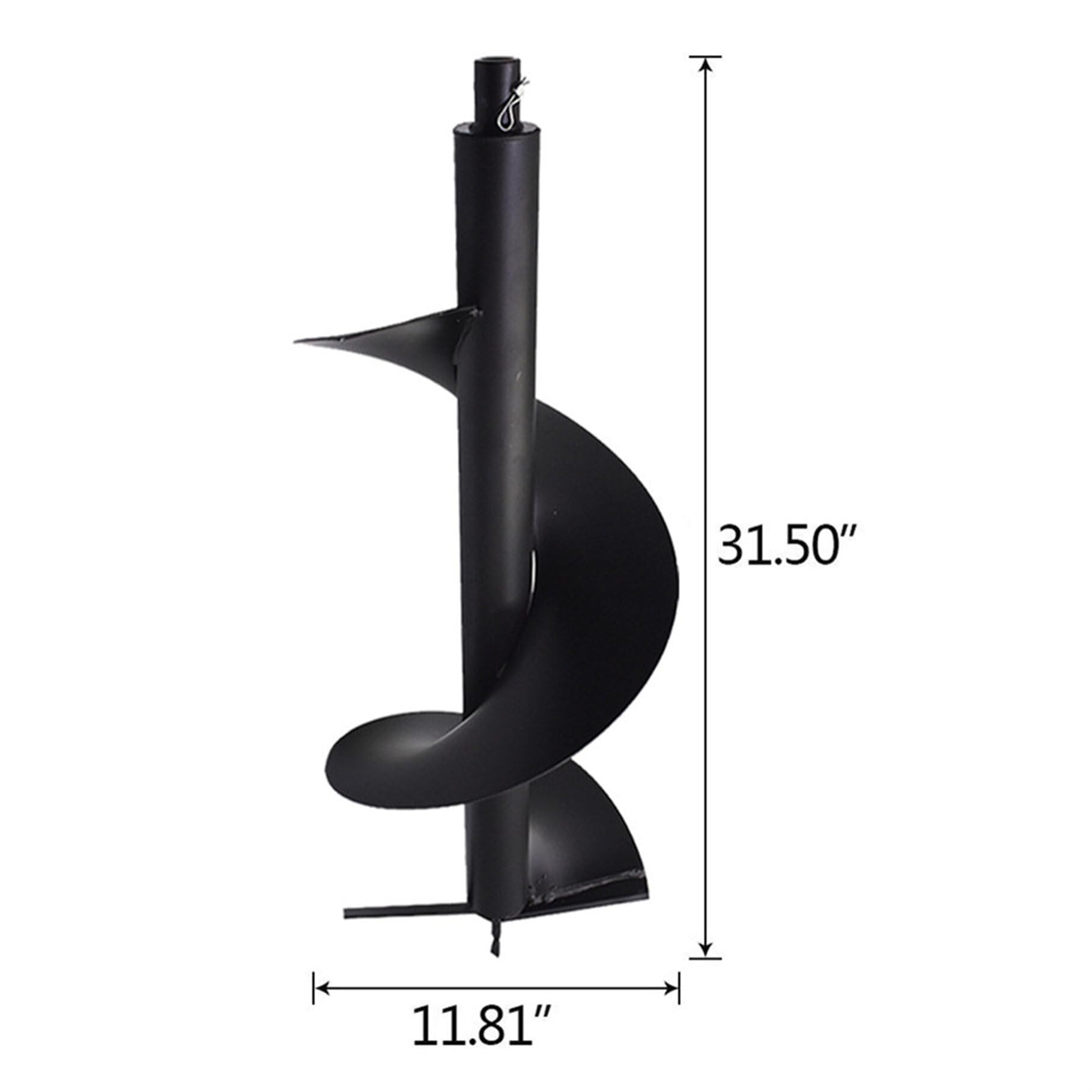 12 Inch Auger Drill Bit for Gardening - Heavy Duty Earth Auger for Planting Flowers, Bulbs & Trees - 3/4in Shaft Gas Powered Hole Digger - Perfect for Landscaping, Fence Posts & Garden Bed Preparation