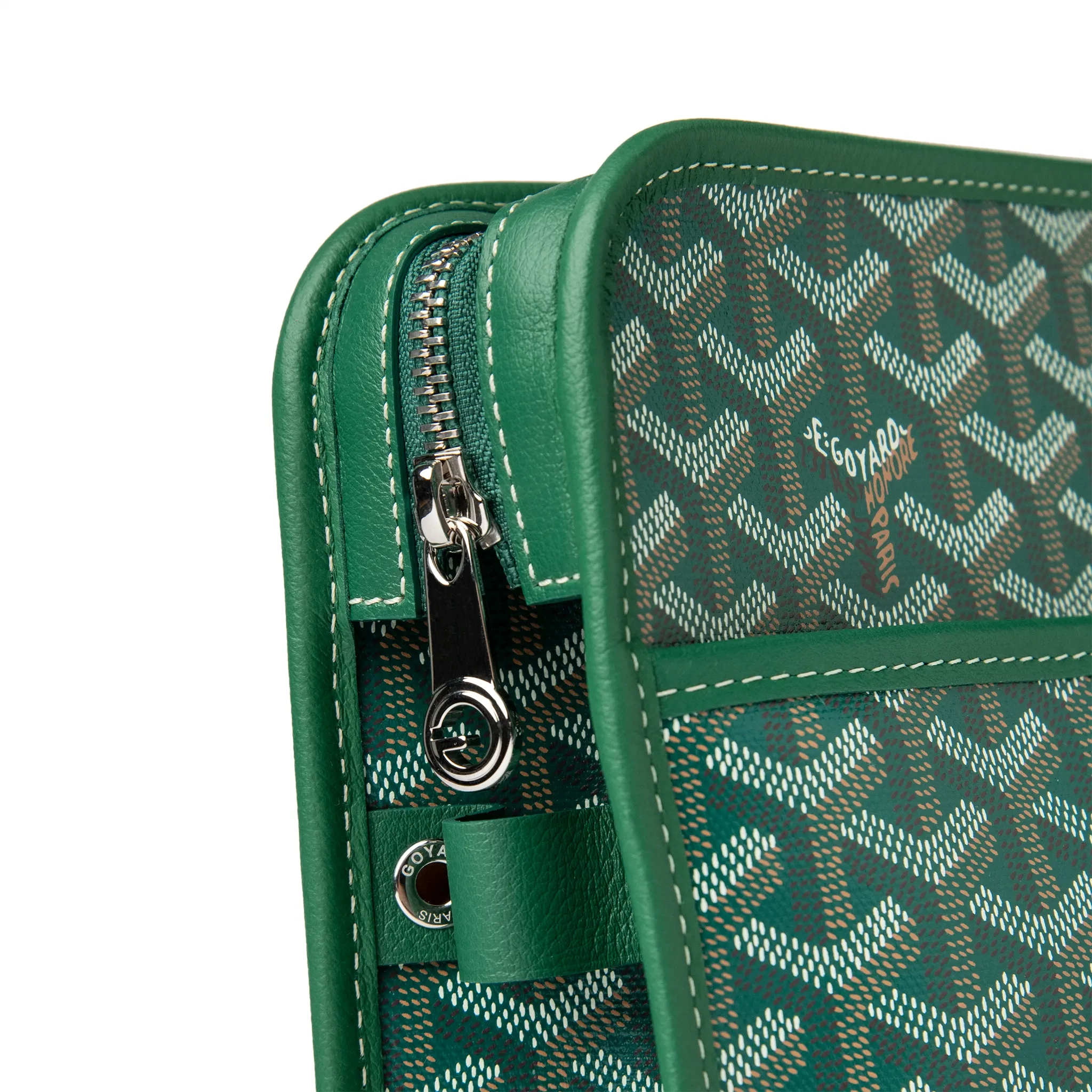 Goyard Jouvence GM Green Washbag | Luxury Waterproof Travel Cosmetic Bag for Women & Men | Perfect for Travel, Gym, and Everyday Use