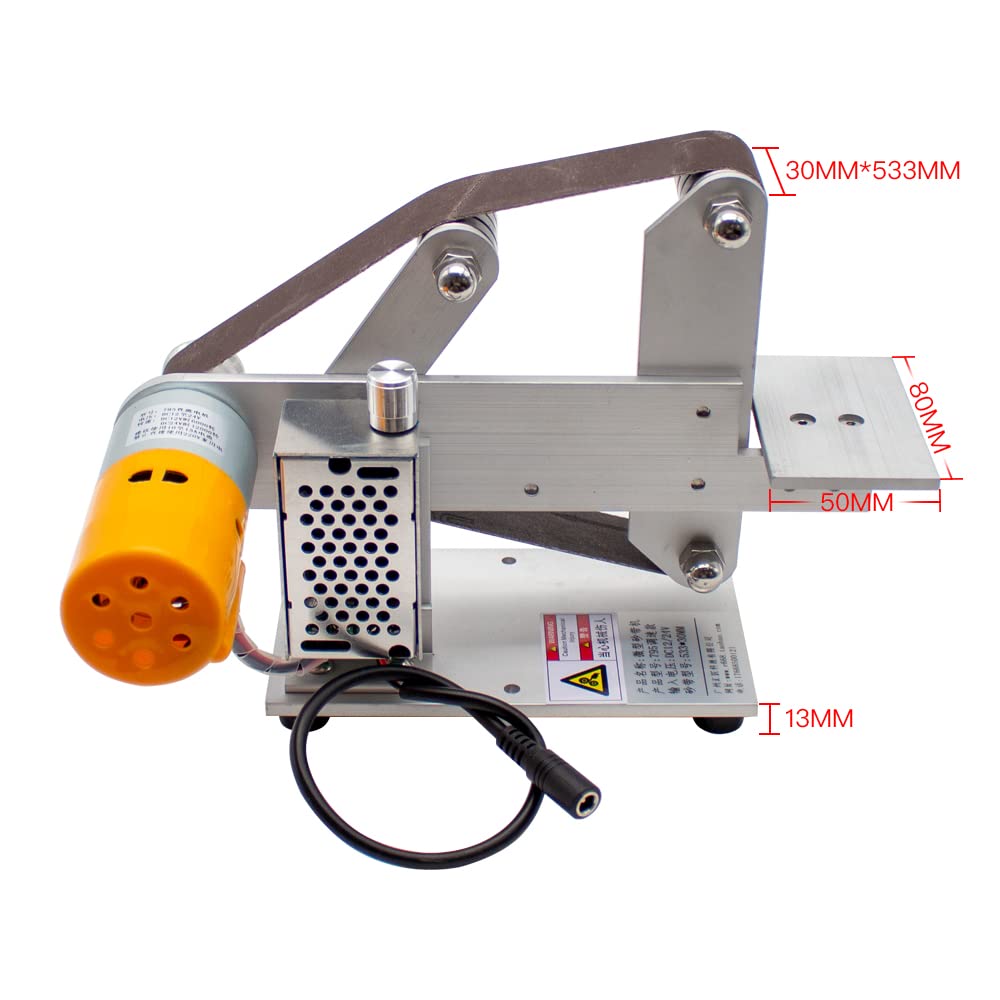 360W Mini Belt Sander - Electric Polishing & Grinding Machine with 30x533MM Belt, 4800RPM Knife Sharpener & DIY Bench Sander for Woodworking, Metalworking & Craft Projects