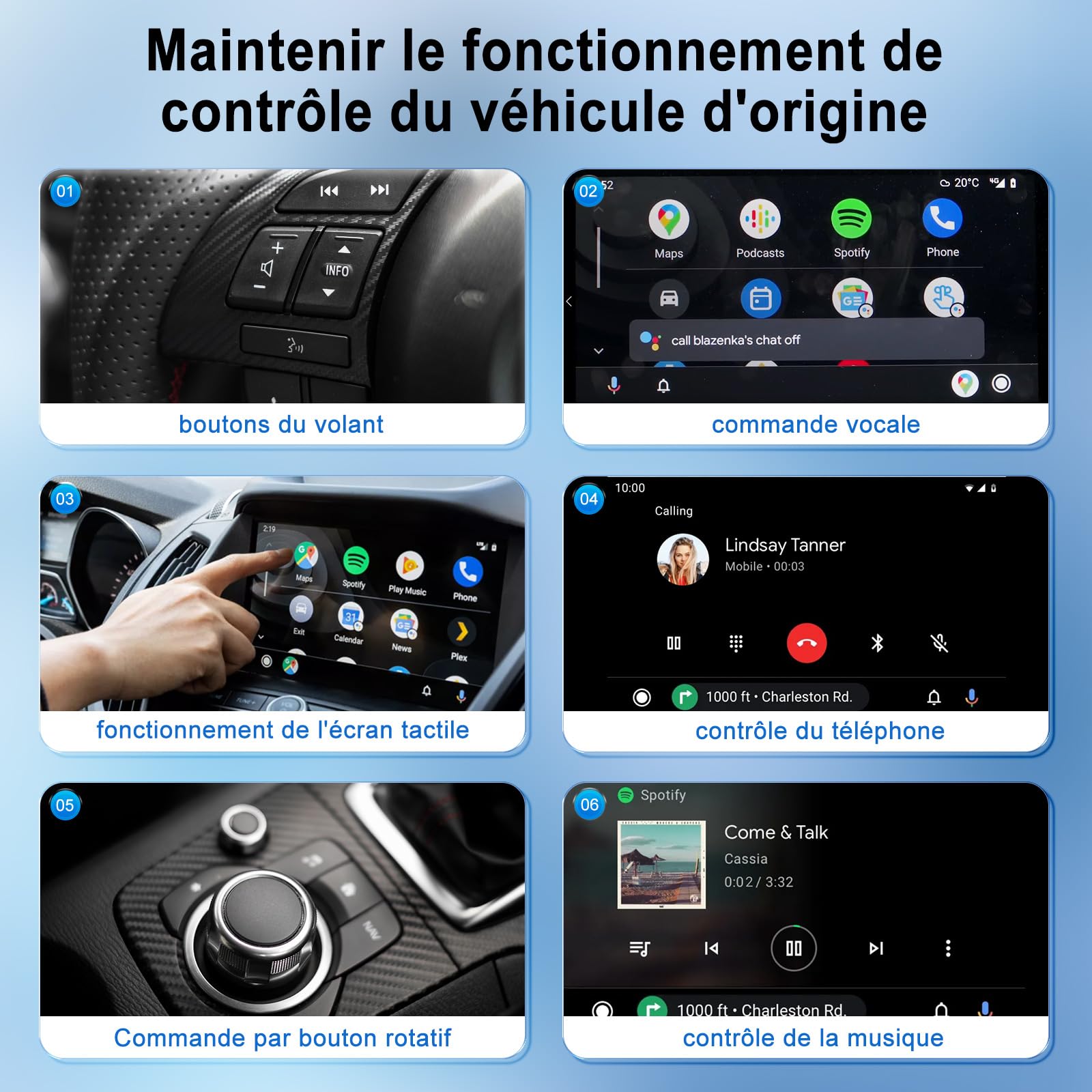 Wireless Android Auto Adapter for Car - USB Dongle Converts Wired to Wireless Android Auto - Compatible with Android 11+ & 98% of Vehicles - Perfect for Hands-Free Navigation, Music & Calls While Driving