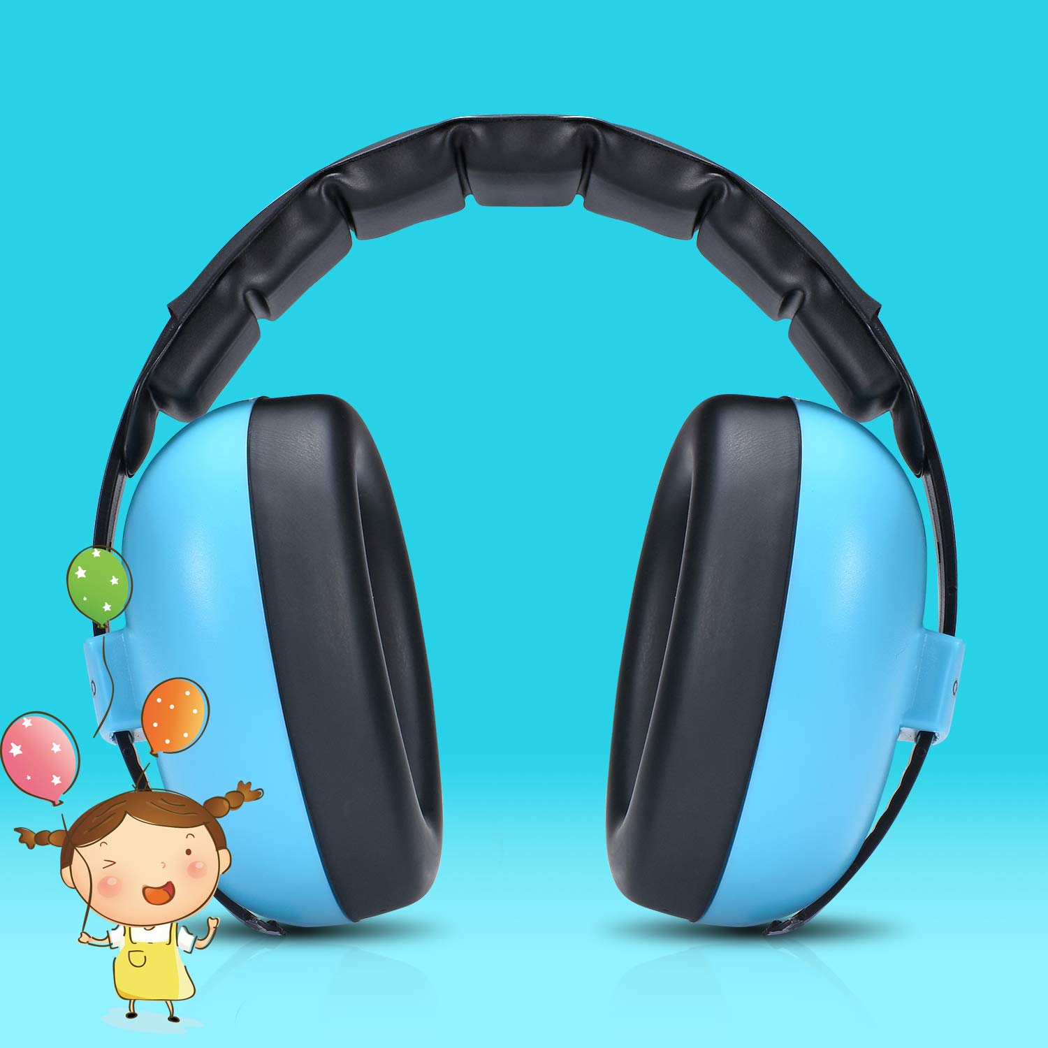 CHAMPS Baby Ear Muffs for Noise Protection - Soft Infant Headphones for Sleeping, Travel & Loud Events - Hearing Protection for Babies 0-24 Months