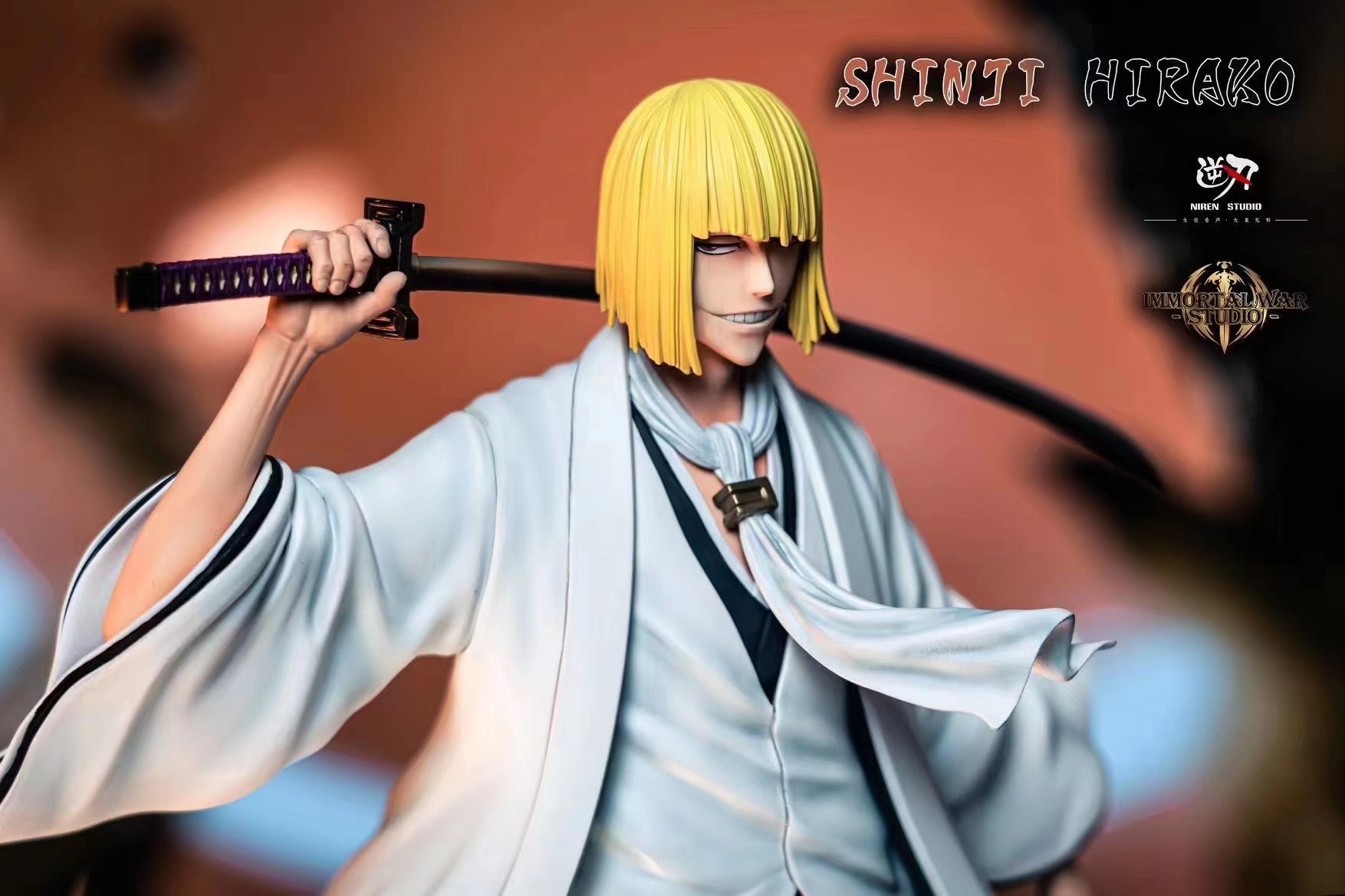 Blood War Arc Shinji Hirako Anime Figure - Niren x IW Studio Collectible Bleach Character Statue | Perfect for Anime Fans, Manga Collectors & Home Decor