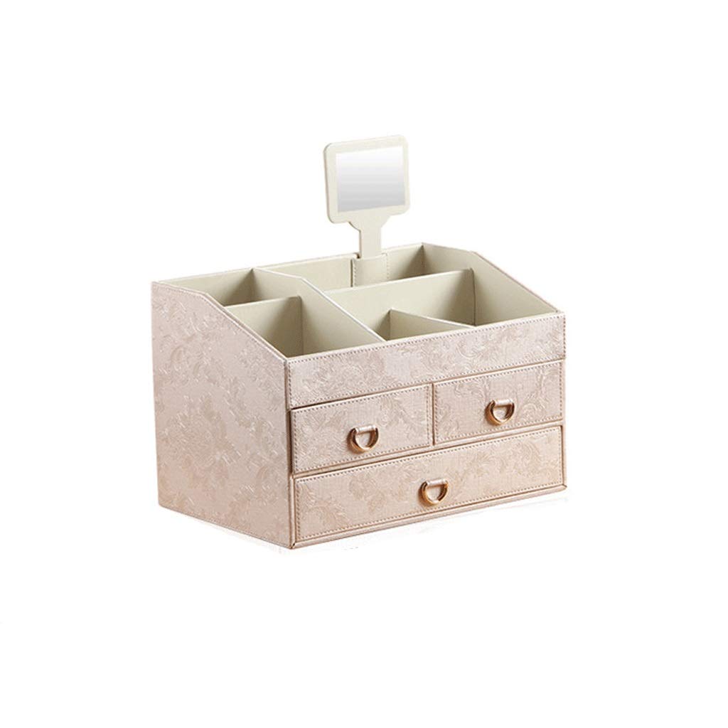 Luckxuan 12-Tier Makeup Organizer with Drawers - Large Cosmetic Storage Box & Vanity Organizer for Makeup Brushes, Lipsticks, Skincare - Perfect for Bedroom, Bathroom & Dressing Table Organization