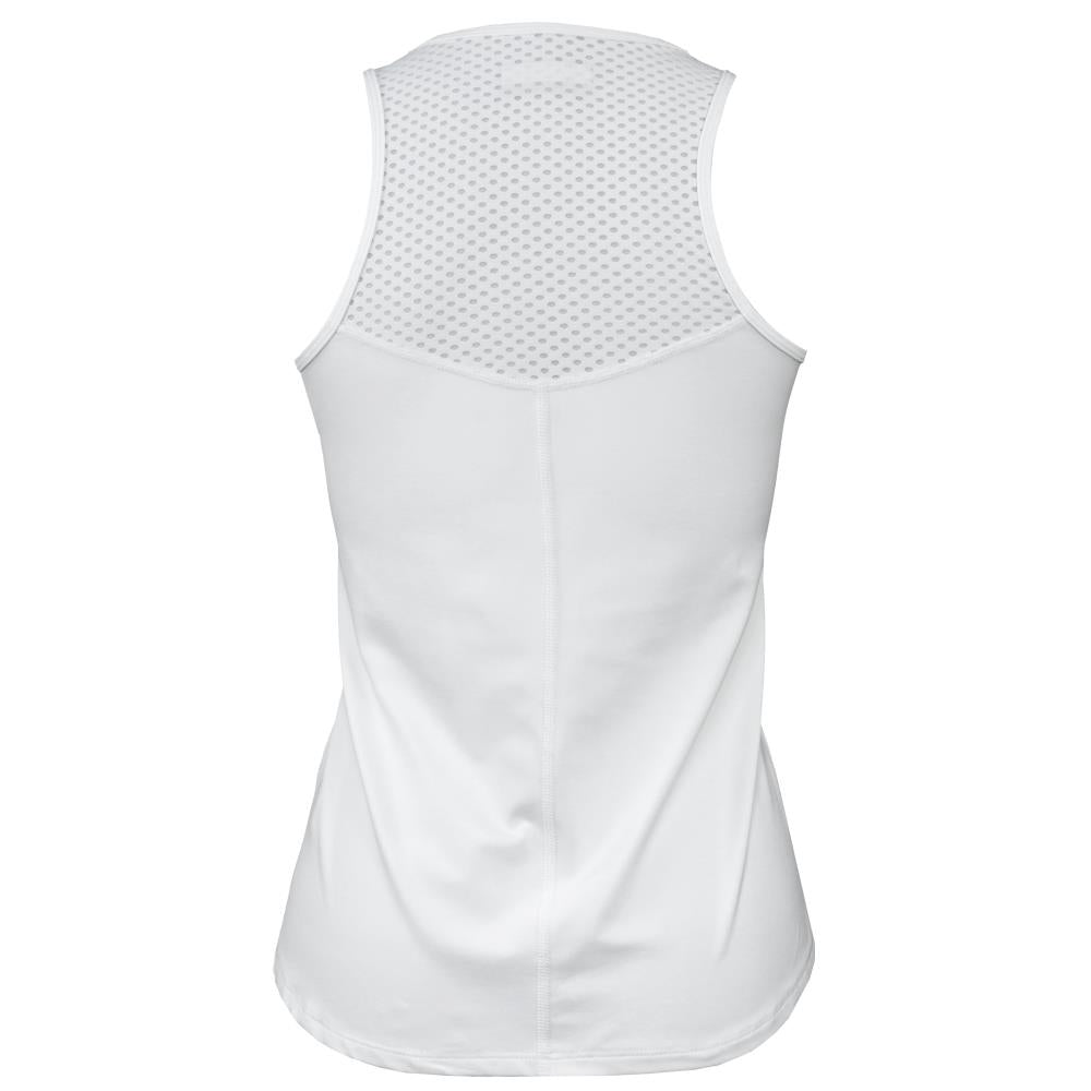 Lija Women's Essentials Force Tank Top - Breathable Workout Shirt for Yoga, Running & Gym | White Athletic Tee for Active Lifestyle