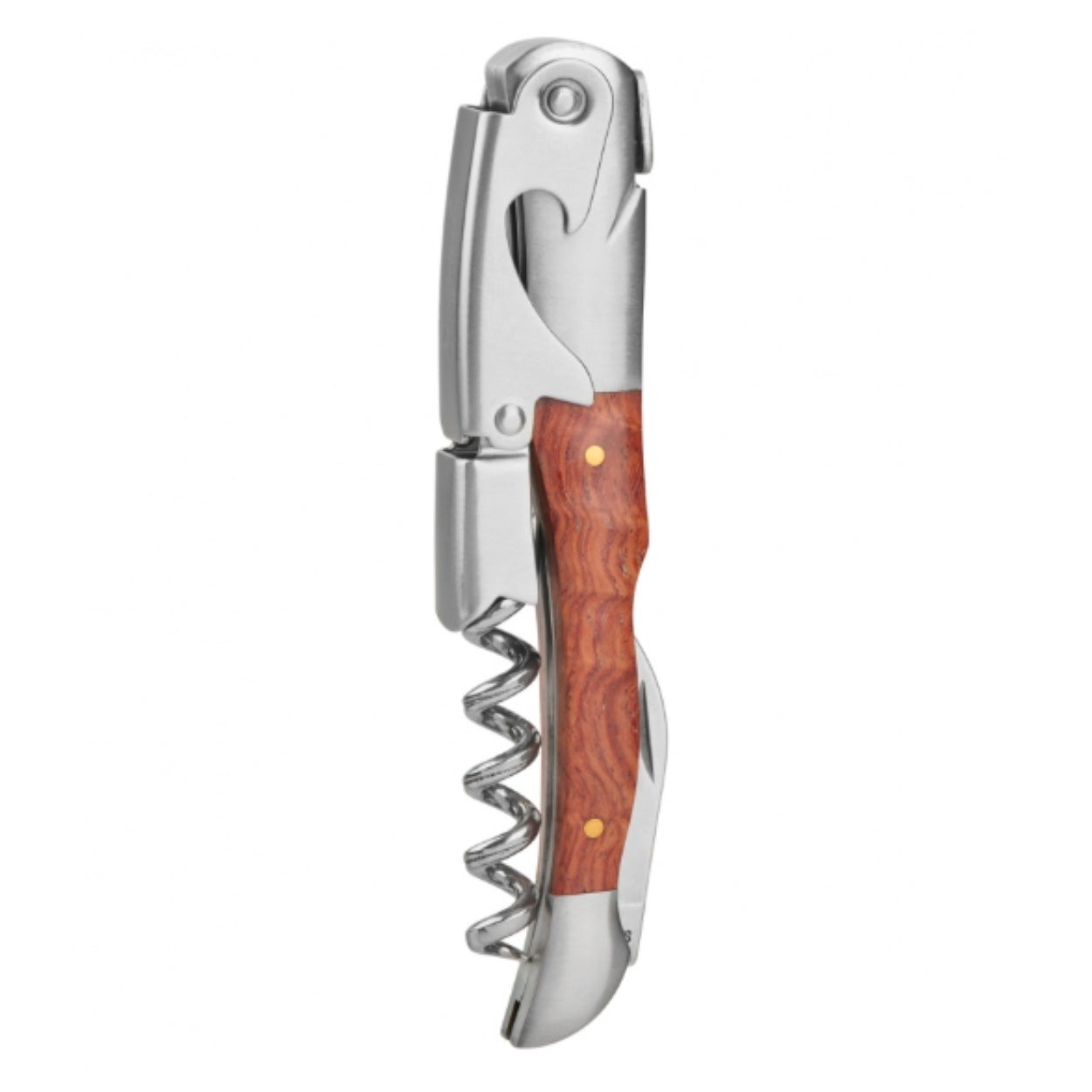 Trudeau Laguiole 4.5-Inch Stainless Steel Waiter Corkscrew - Premium Wine Opener for Restaurants, Bars & Home Use
