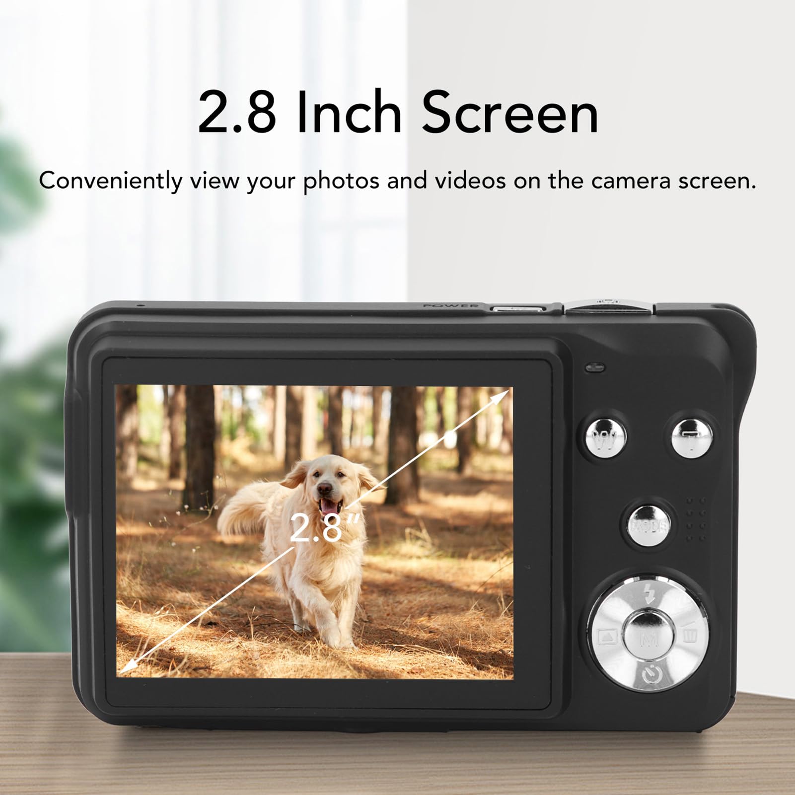 4K Digital Camera for Photography & Vlogging - 64MP HD 18X Zoom Auto Focus Compact Camera with 2.8
