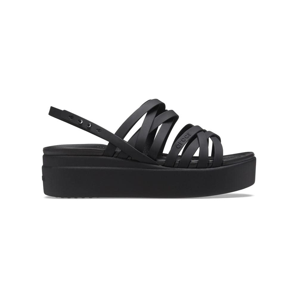 Crocs Women's Brooklyn Low Strappy Wedge Sandals - Comfortable Casual Summer Shoes for Women, Perfect for Beach, Poolside & Everyday Wear