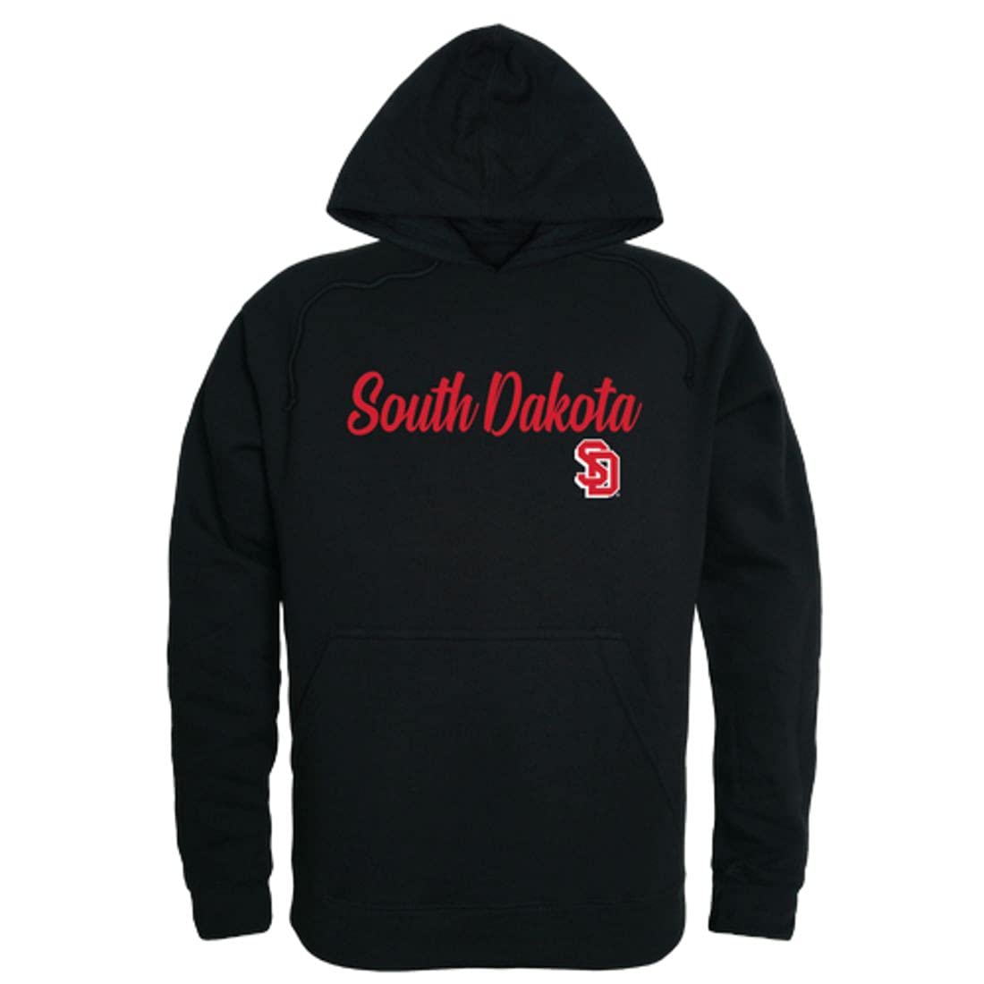 USD Coyotes Men's Script Hoodie Sweatshirt - University of South Dakota Official Apparel - Perfect for Game Day, Campus Wear & Casual Outfits