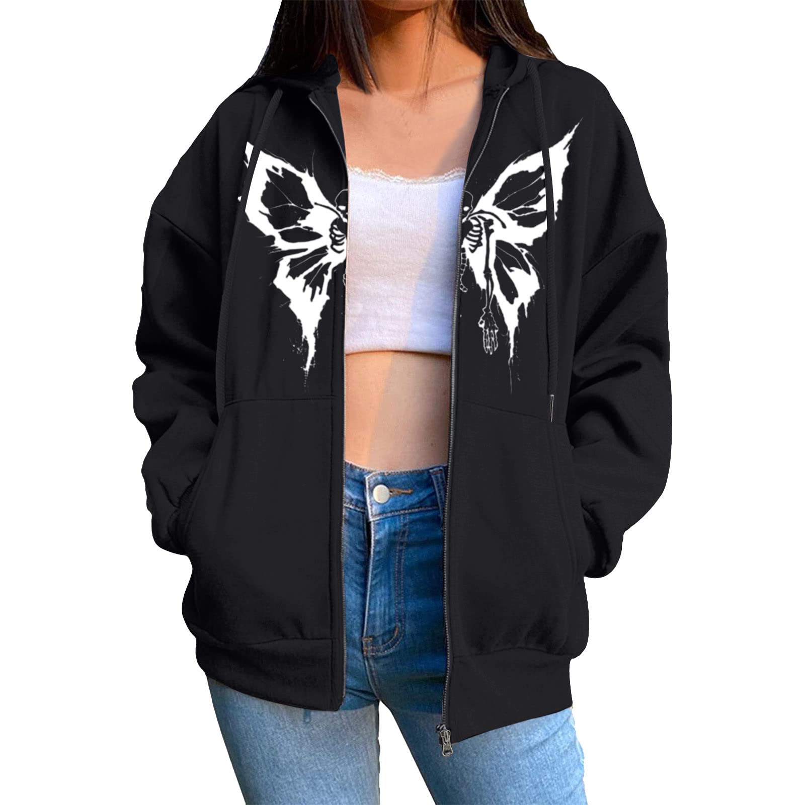 Women's Fleece Jacket - Soft Fuzzy Hooded Cardigan with Pockets & Faux Fur Trim | Cozy Winter Outerwear for Casual Wear, Outdoor Activities & Lounge Comfort